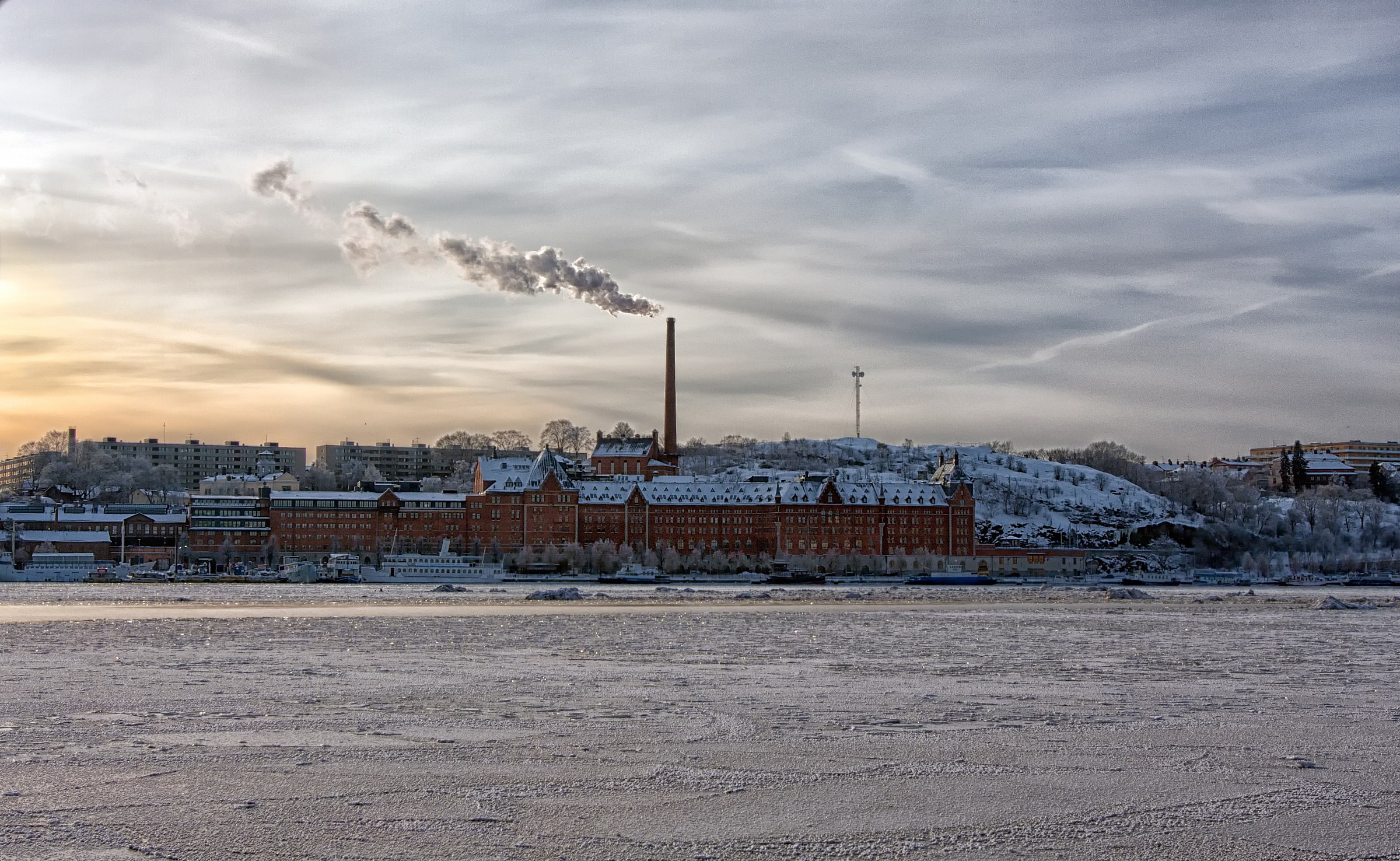 Factory in the ice ...