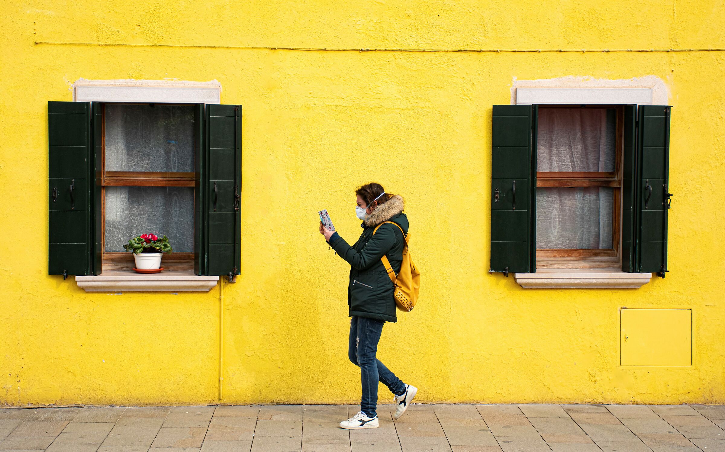 the non-carnival in Burano