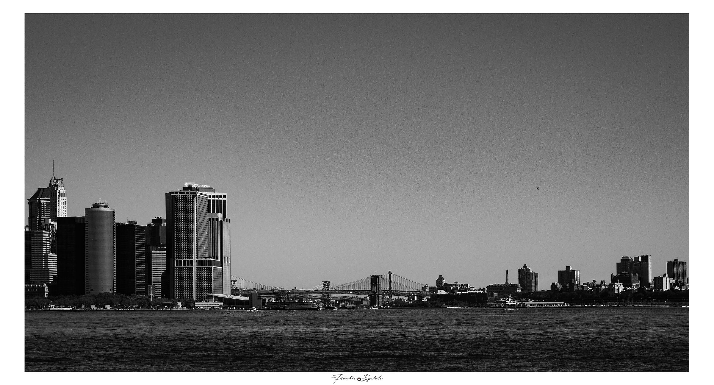 Manhattan and Brooklyn skyline