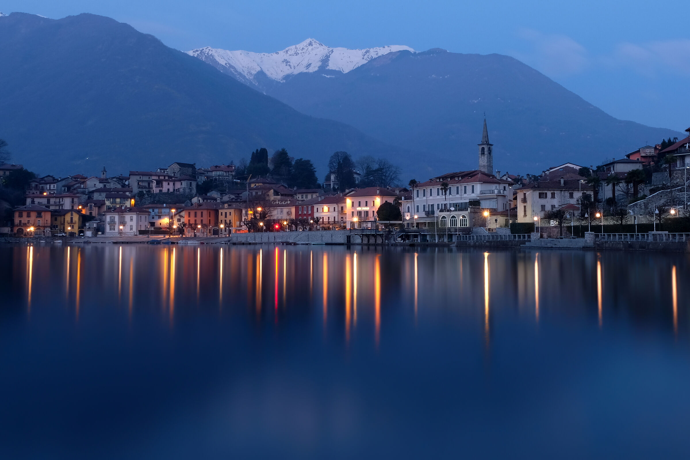 blue time in Mergozzo