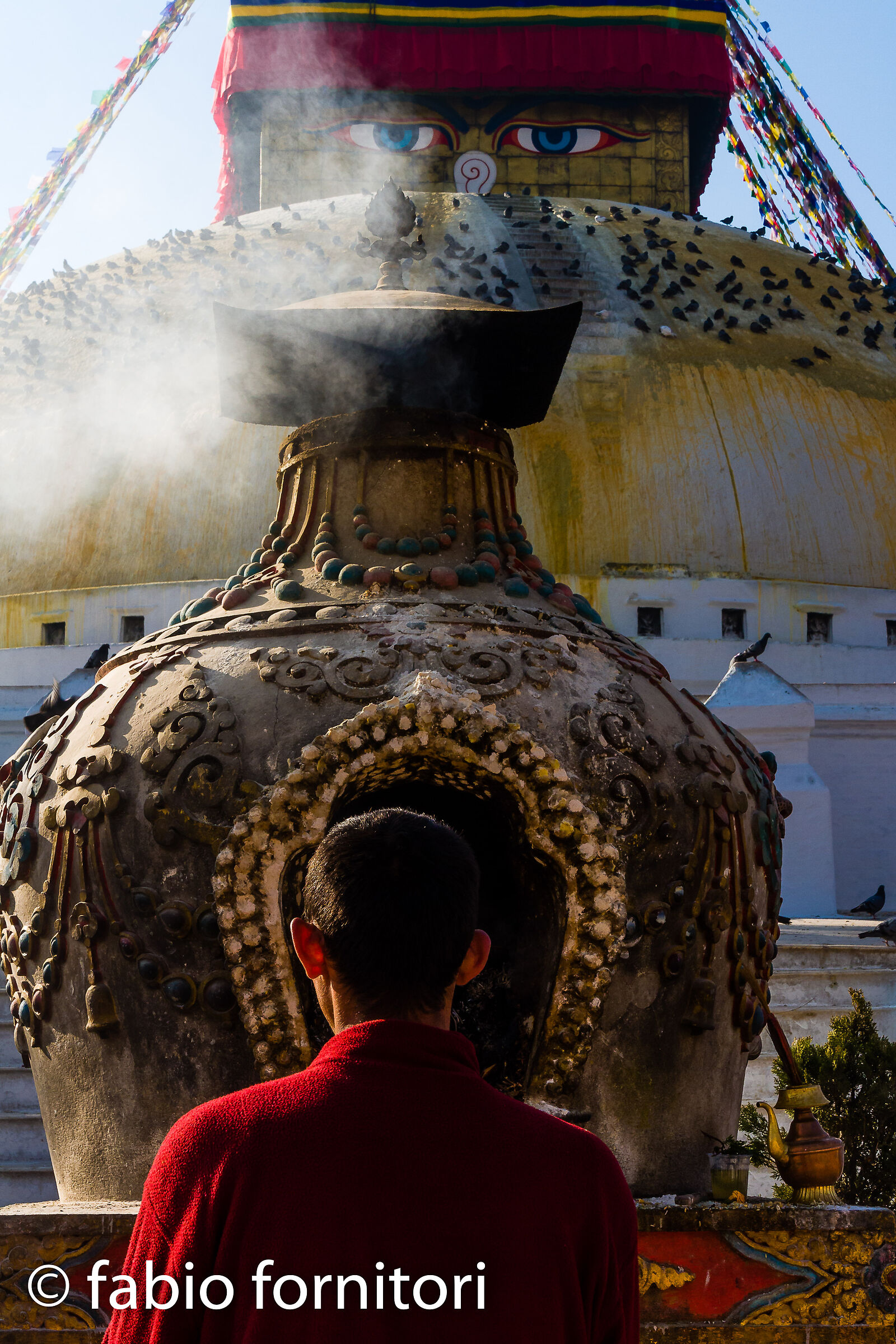 Kathmandu, Boudhanath adoration , Nepal 2011