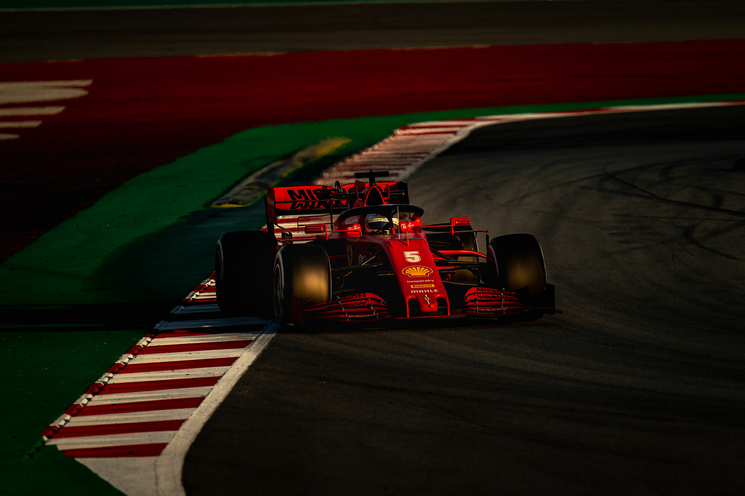 Sebastian Vettel al tramonto