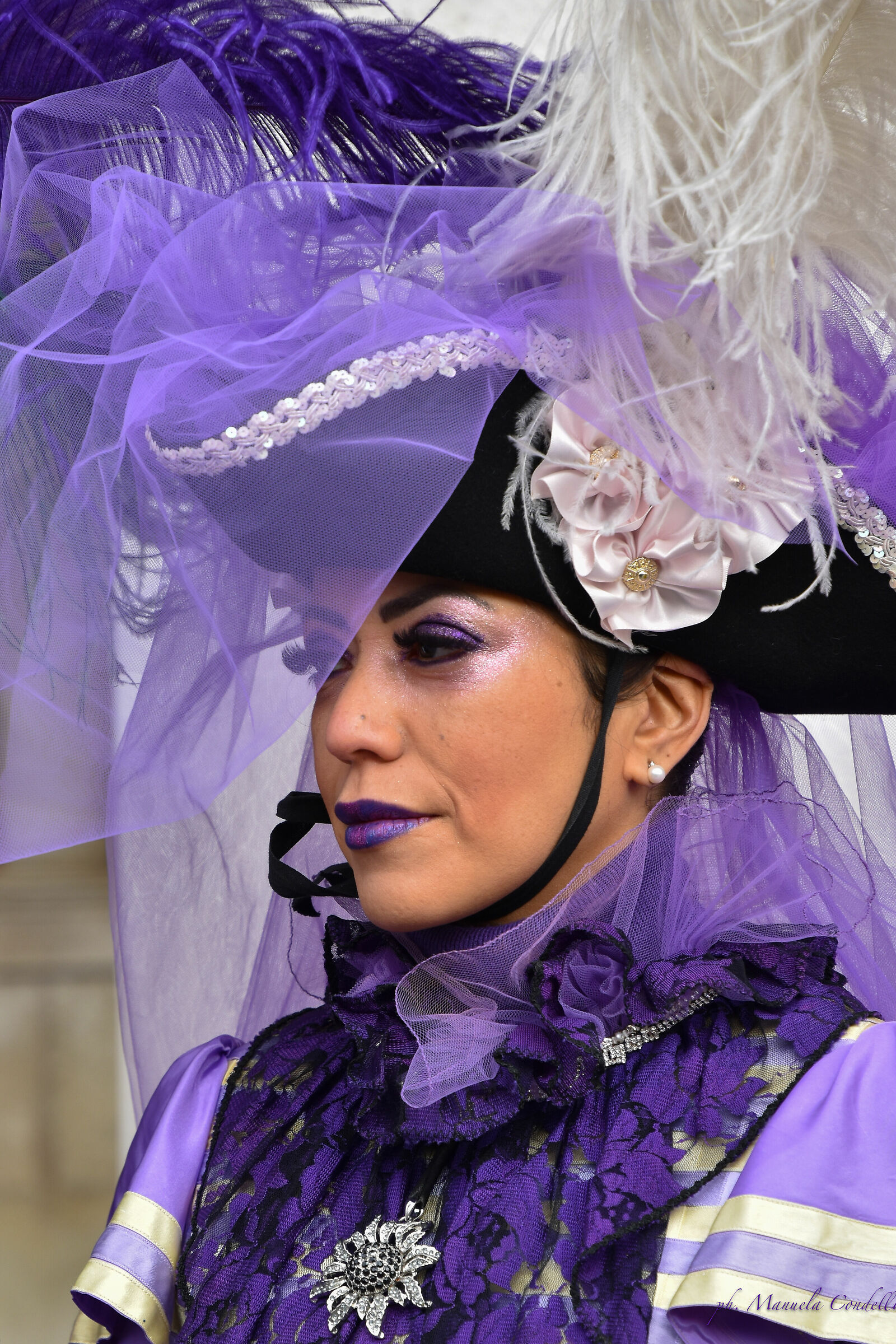 Donna in viola - Carnevale Venezia