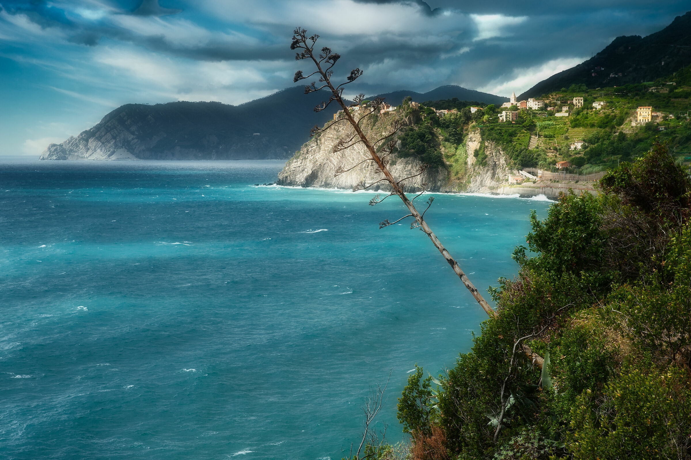 via ferrata on the Ligurian Sea