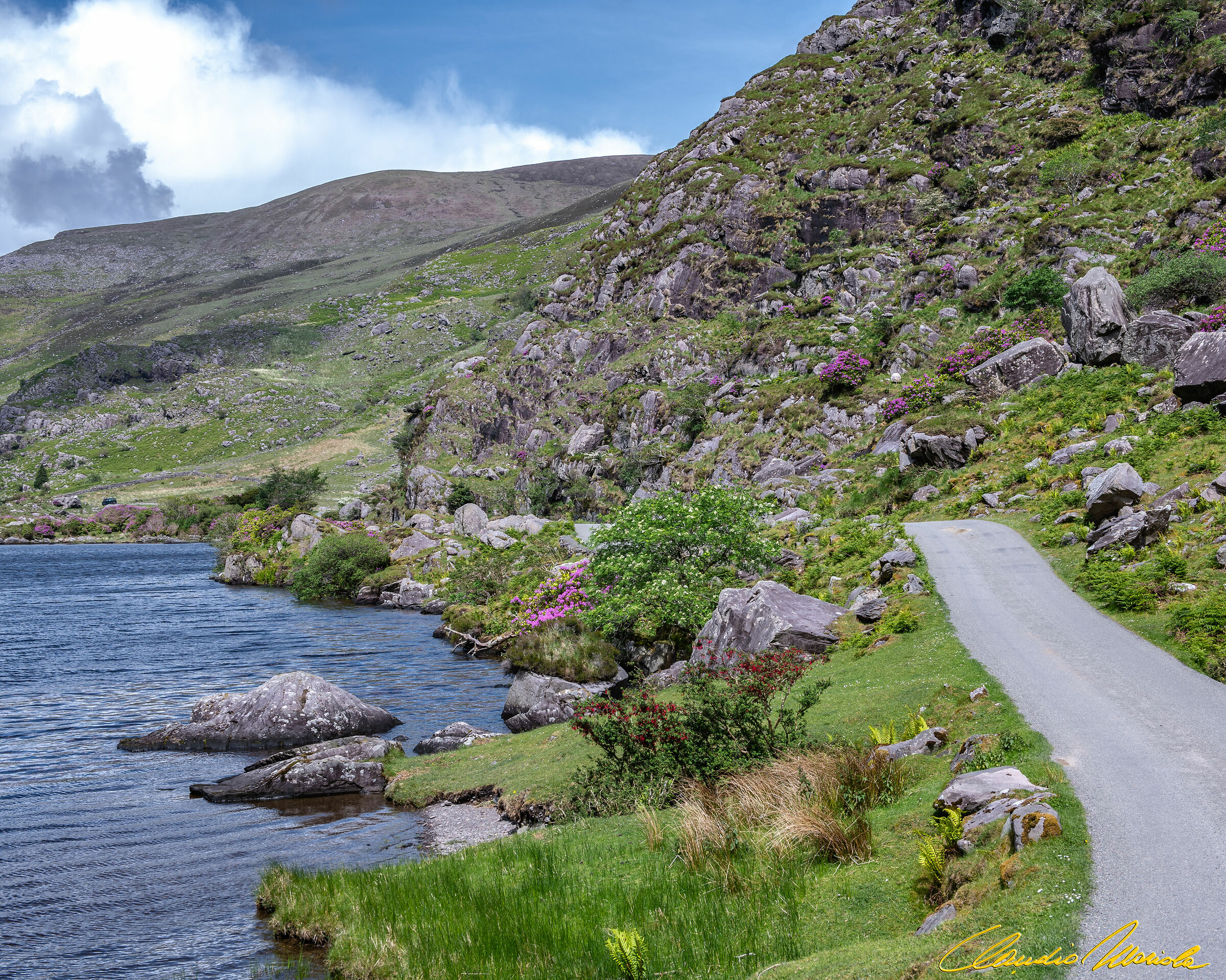 Augher Lake's side road