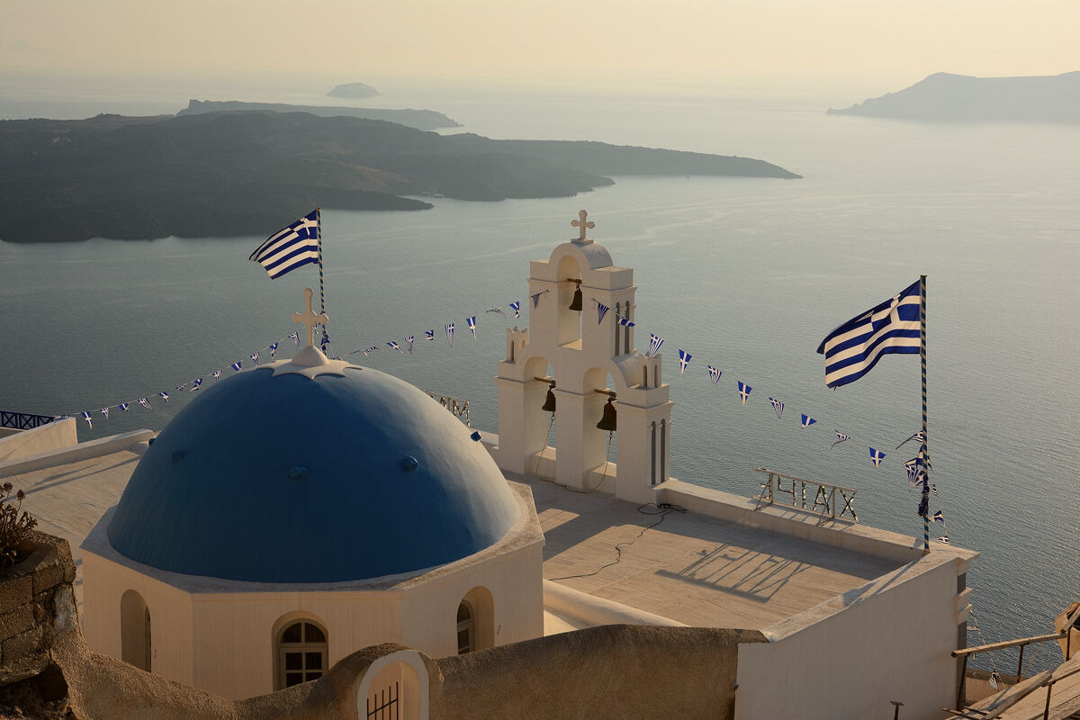 Blue domed church - Santorini 20190816