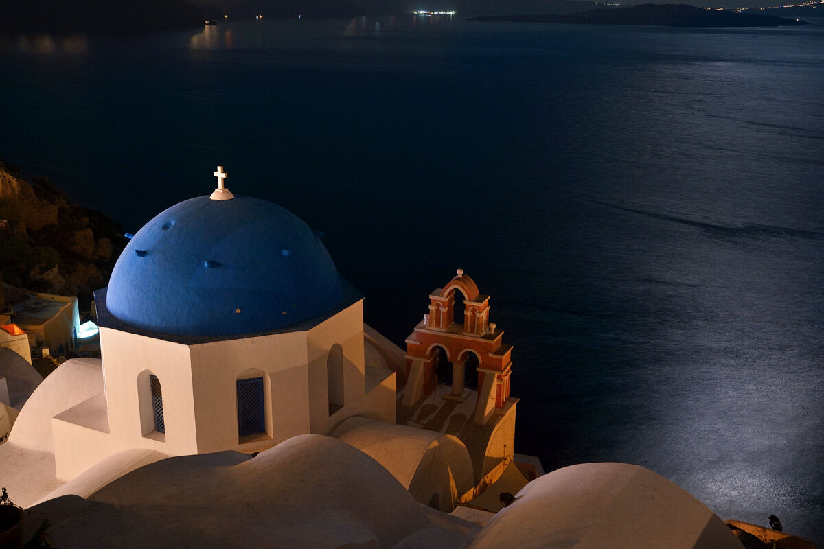 Blue domed church - Santorini 20190813
