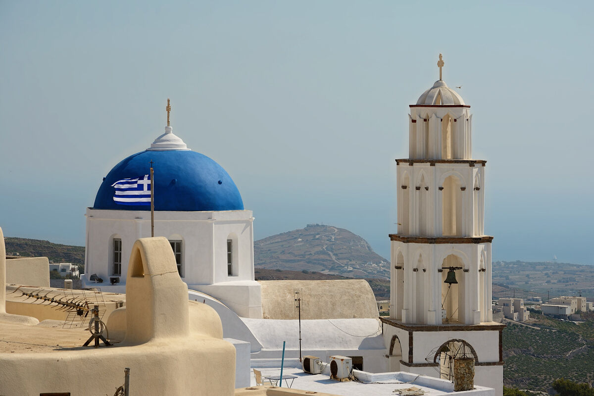 Blue domed church - Santorini 20190816