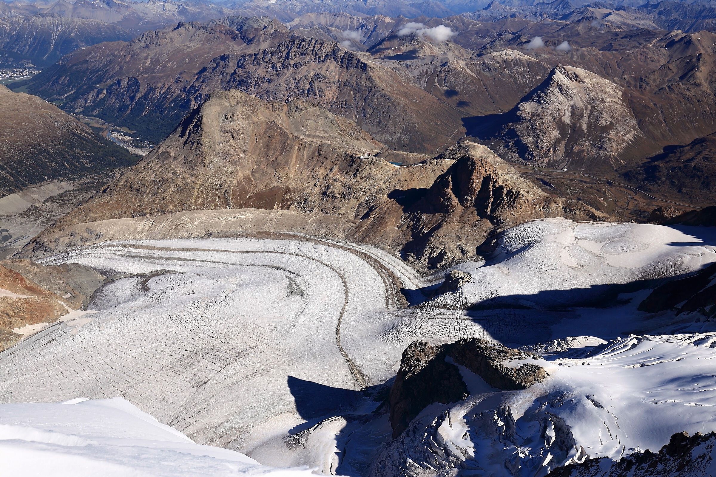 Veduta dalla cima del Muot dal Palü