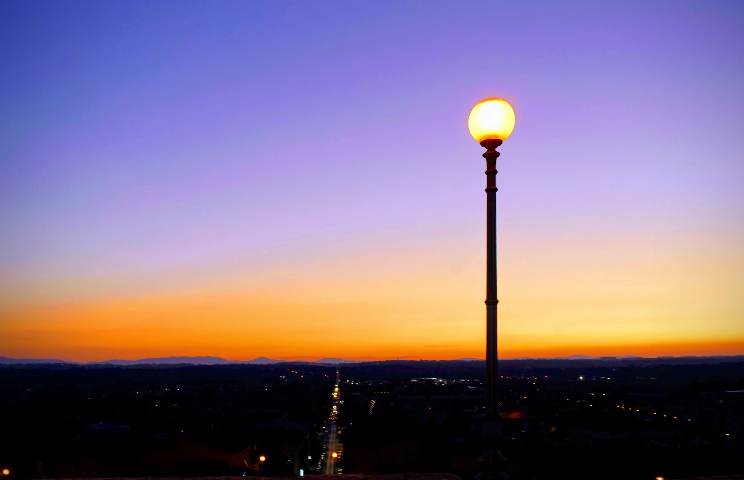 Crepuscolo da Castiglione del Lago