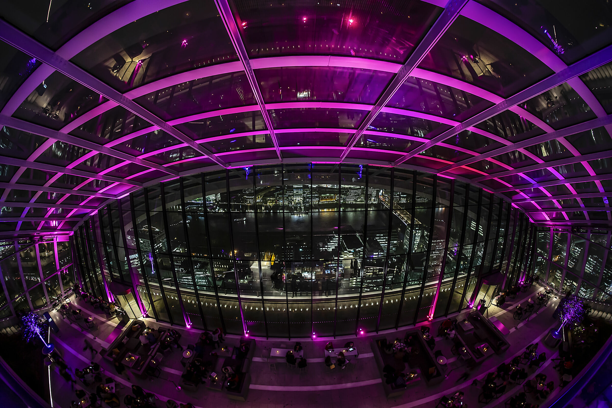 Evening view from the Sky garden