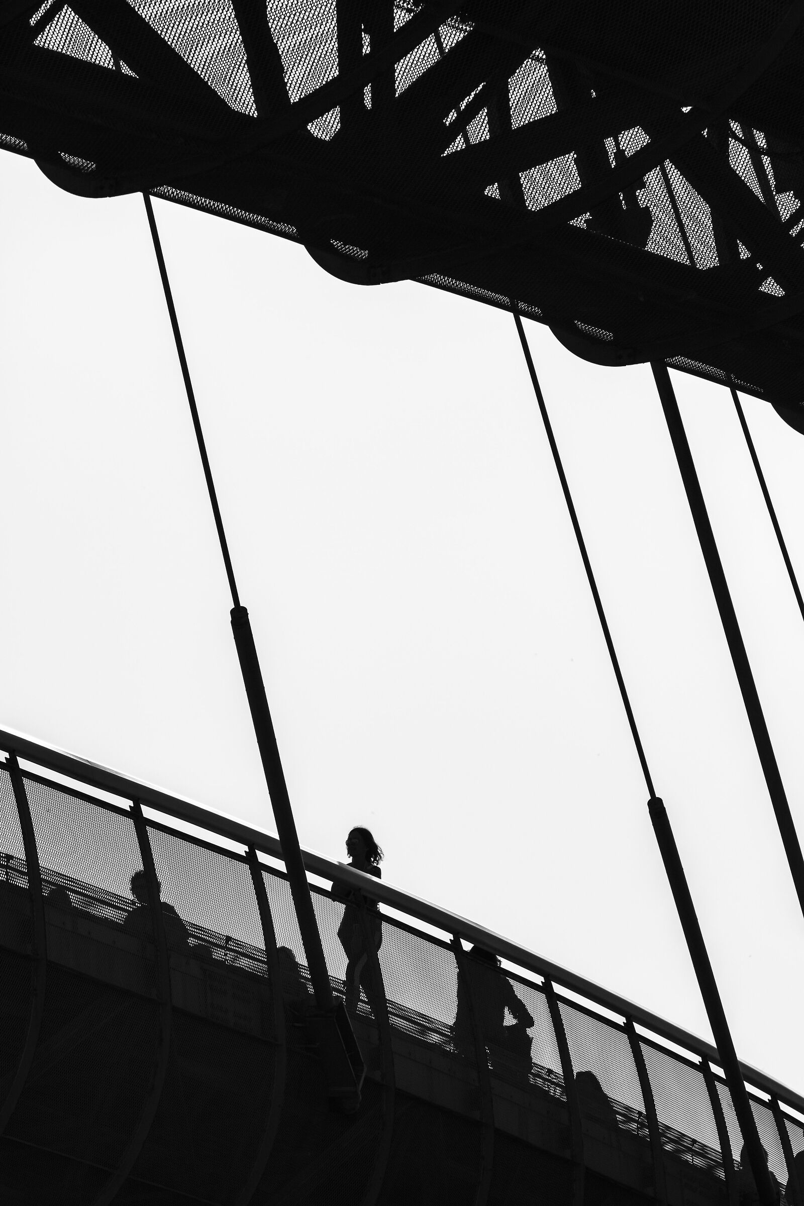 The walk on the sea bridge