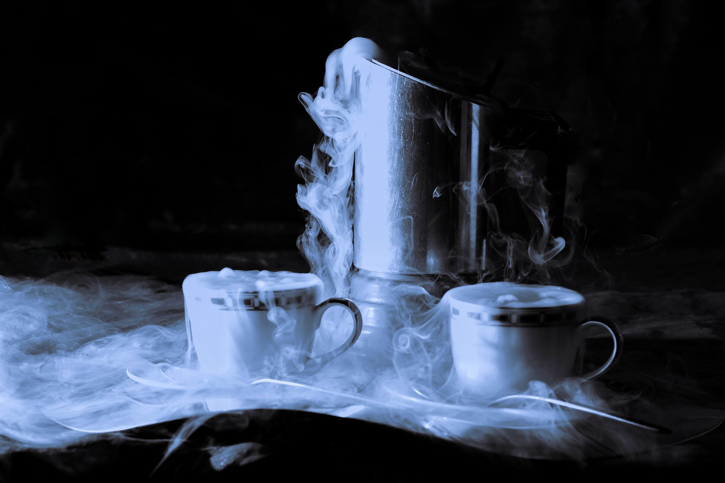 Caffè nero bollente