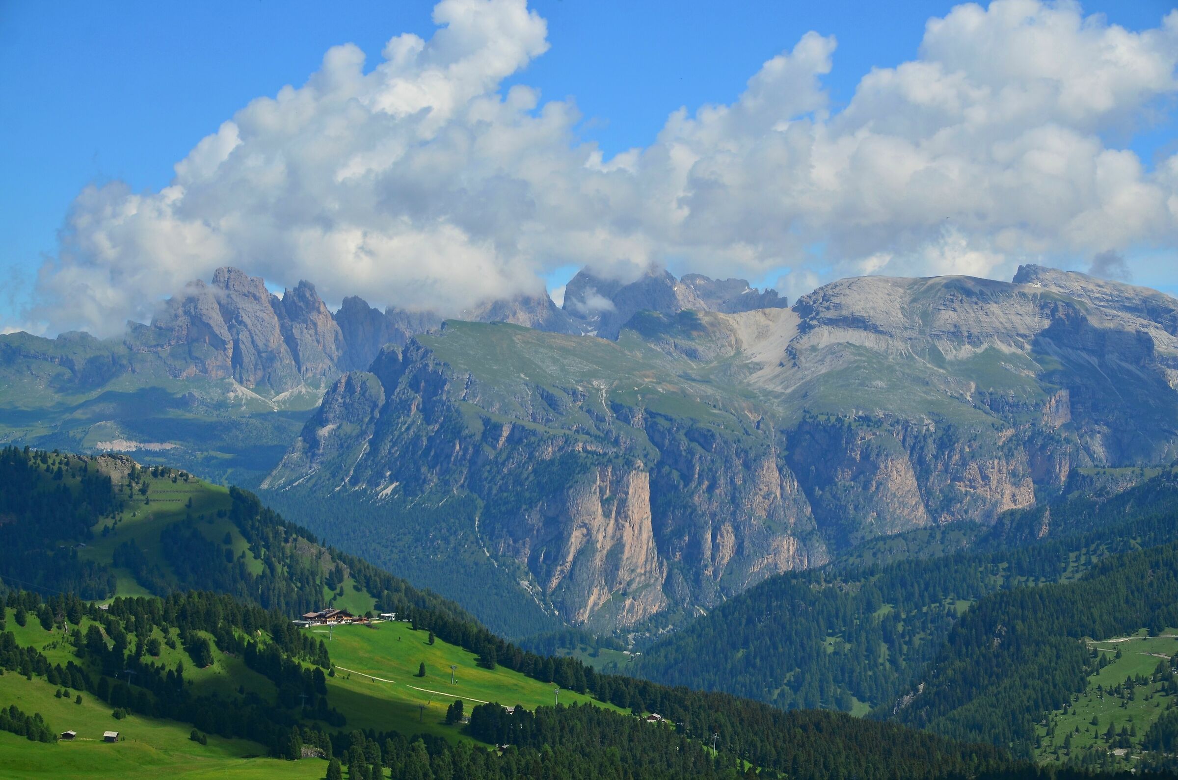 Panorama from the Sella Pass