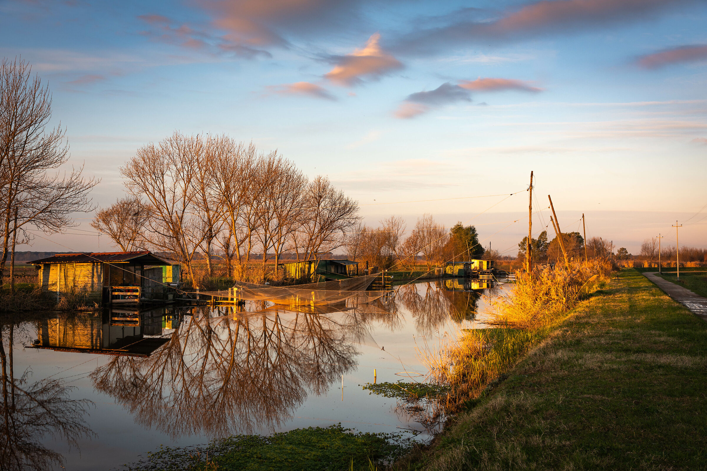 Fishing huts