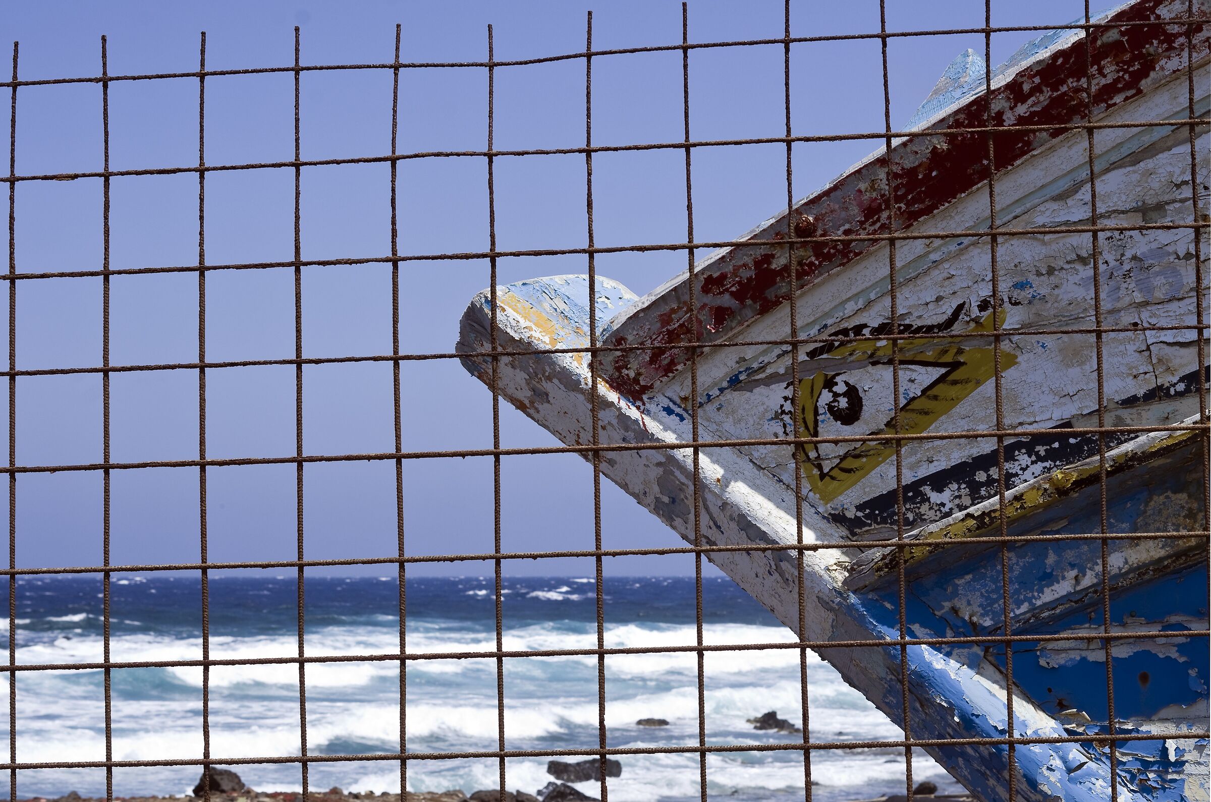 Shipwreck at the port