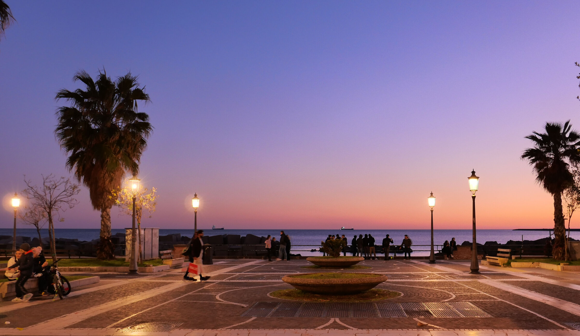 Salerno all'imbrunire