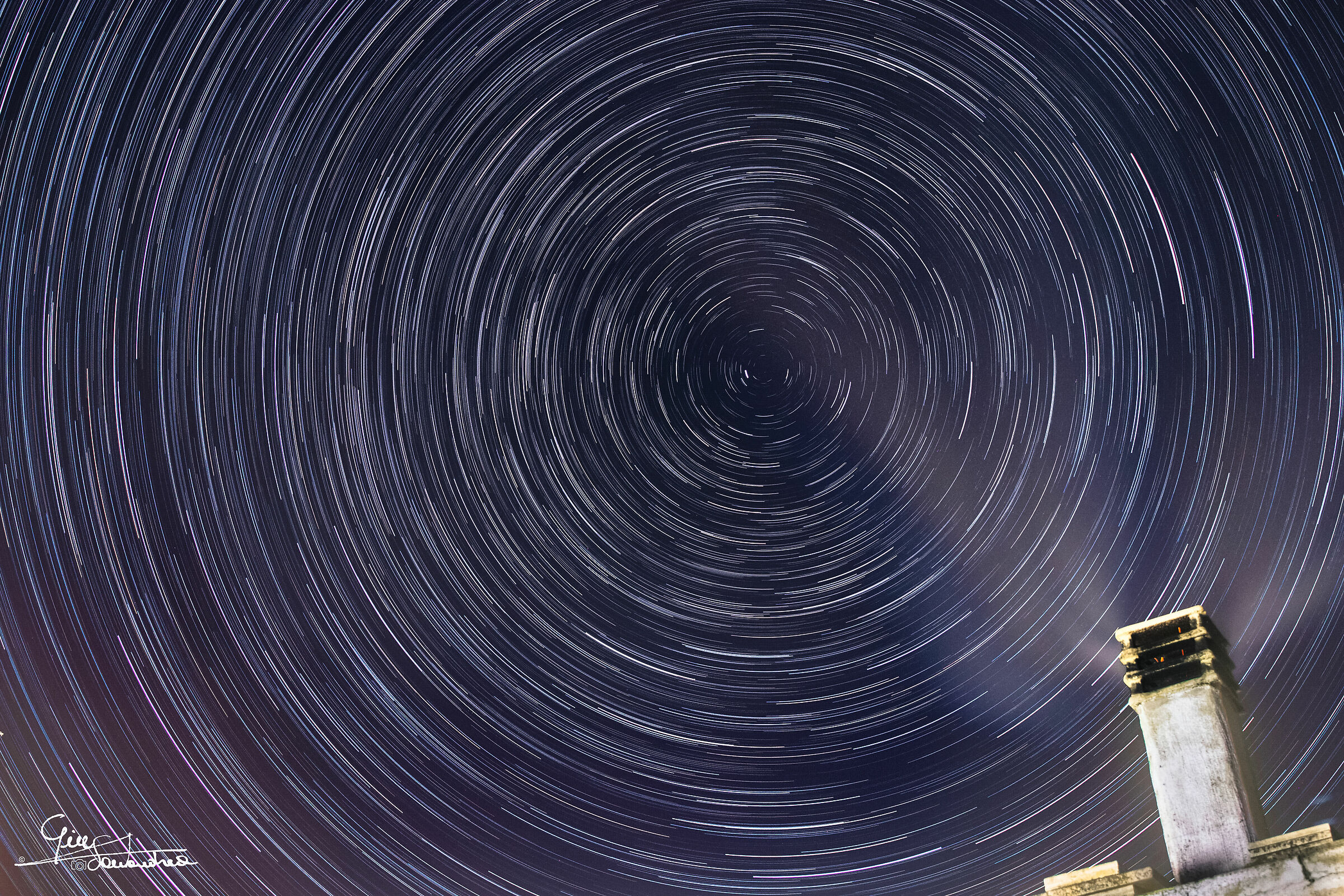 First Star trail