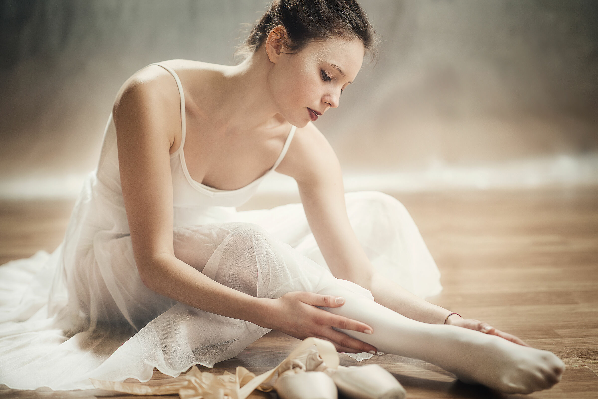 Ritratto di una ballerina.