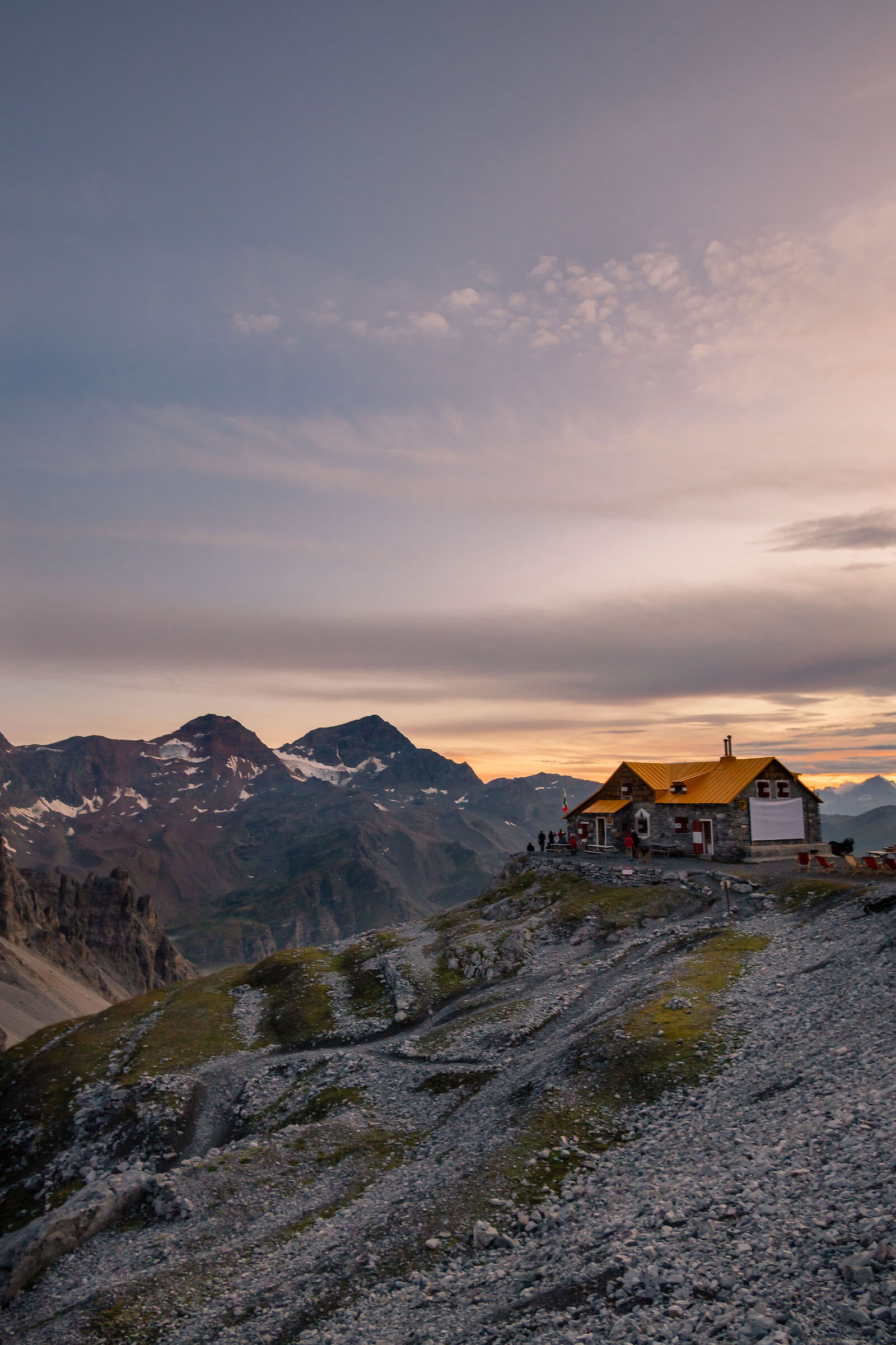 Sunset at 2877 meters.