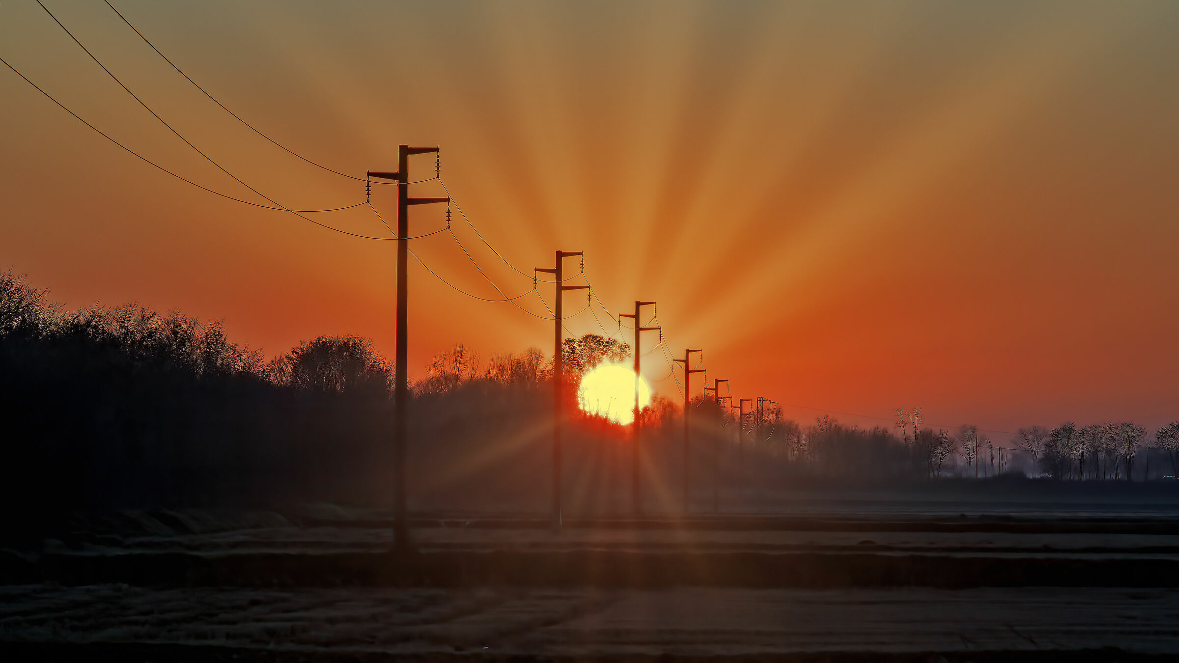 Un tramonto invernale