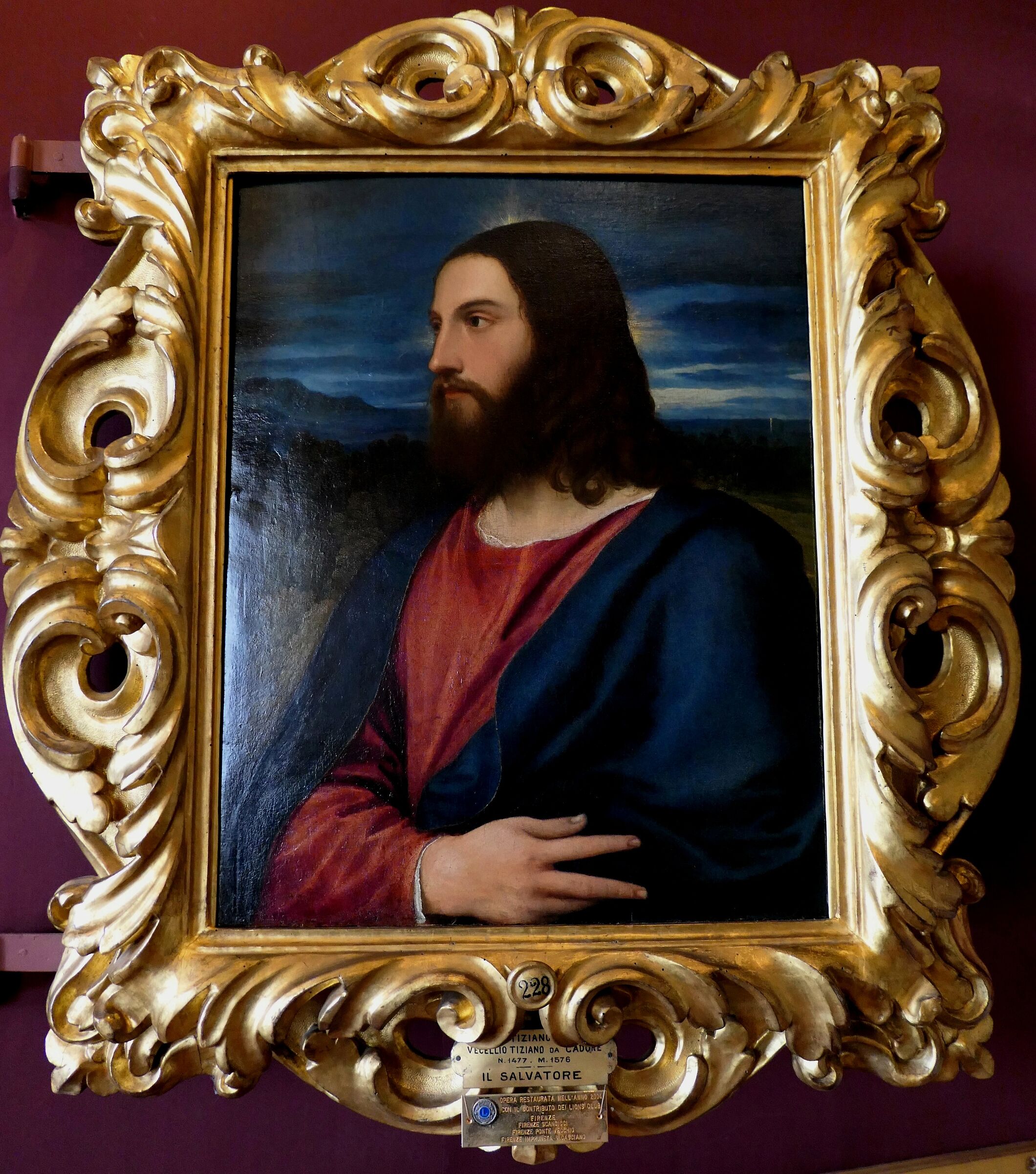 Galleria Palatina - Tiziano Vecellio "Il Salvatore&quot...