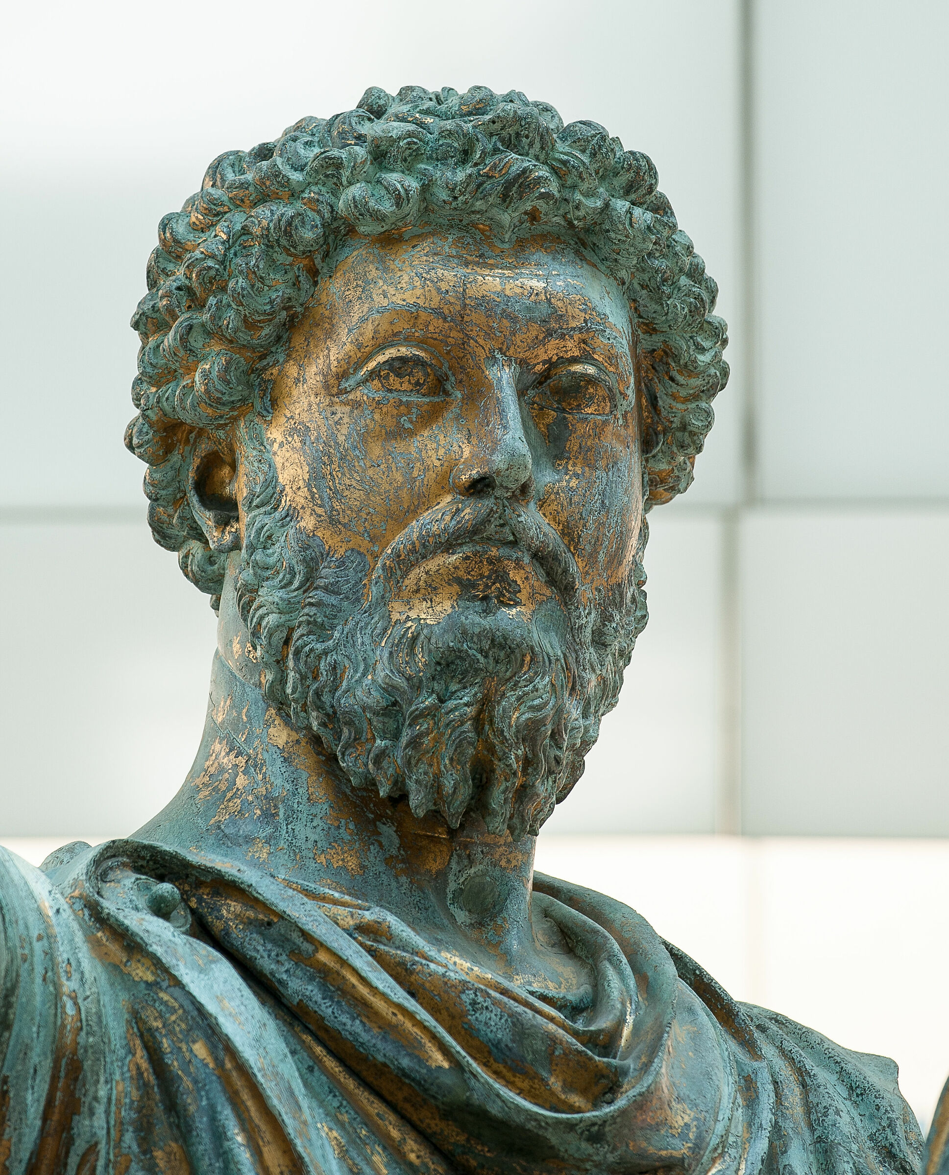 Capitoline Museums-Detail Statue Marco Aurelius