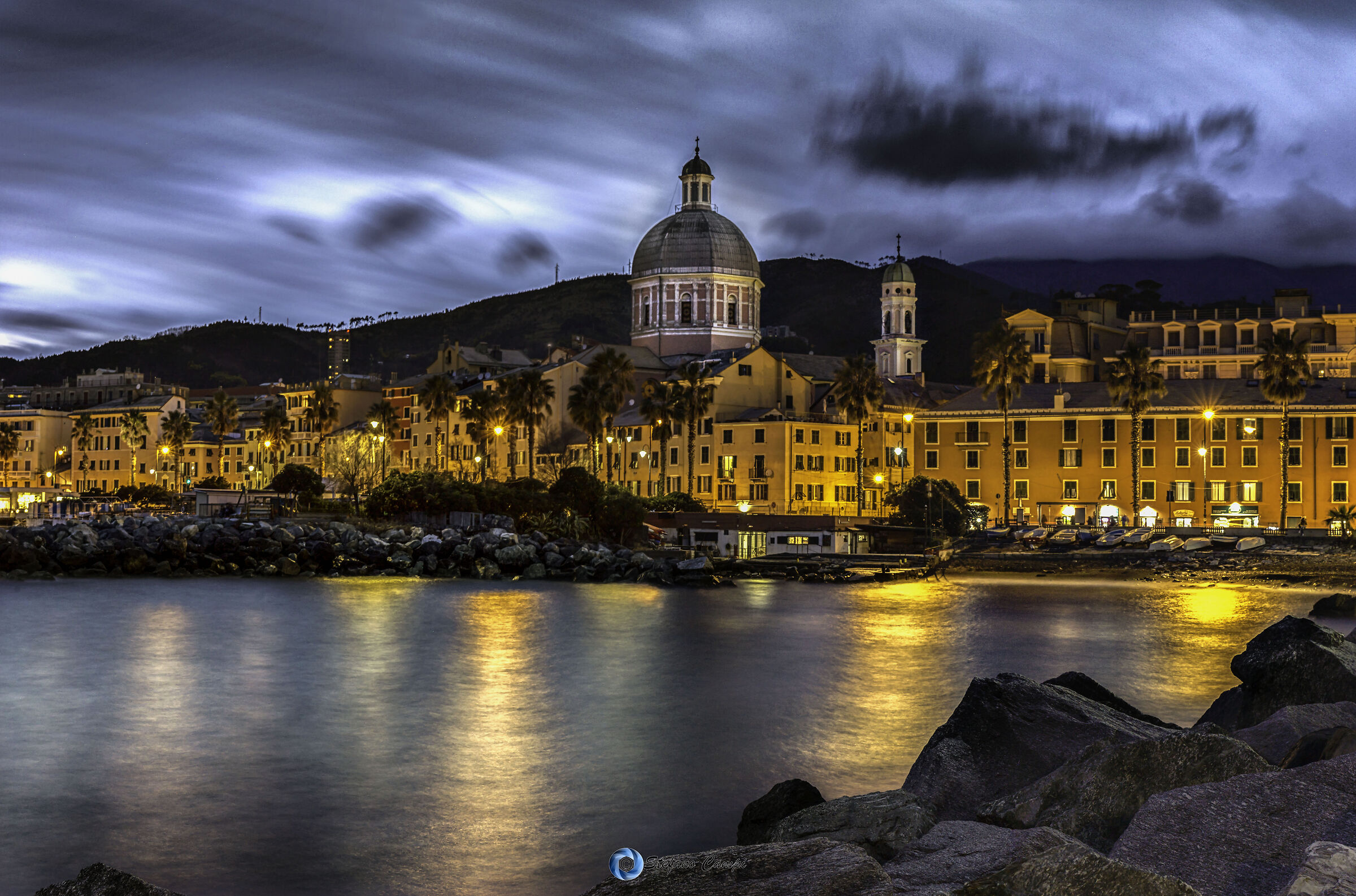 Almost night in Pegli