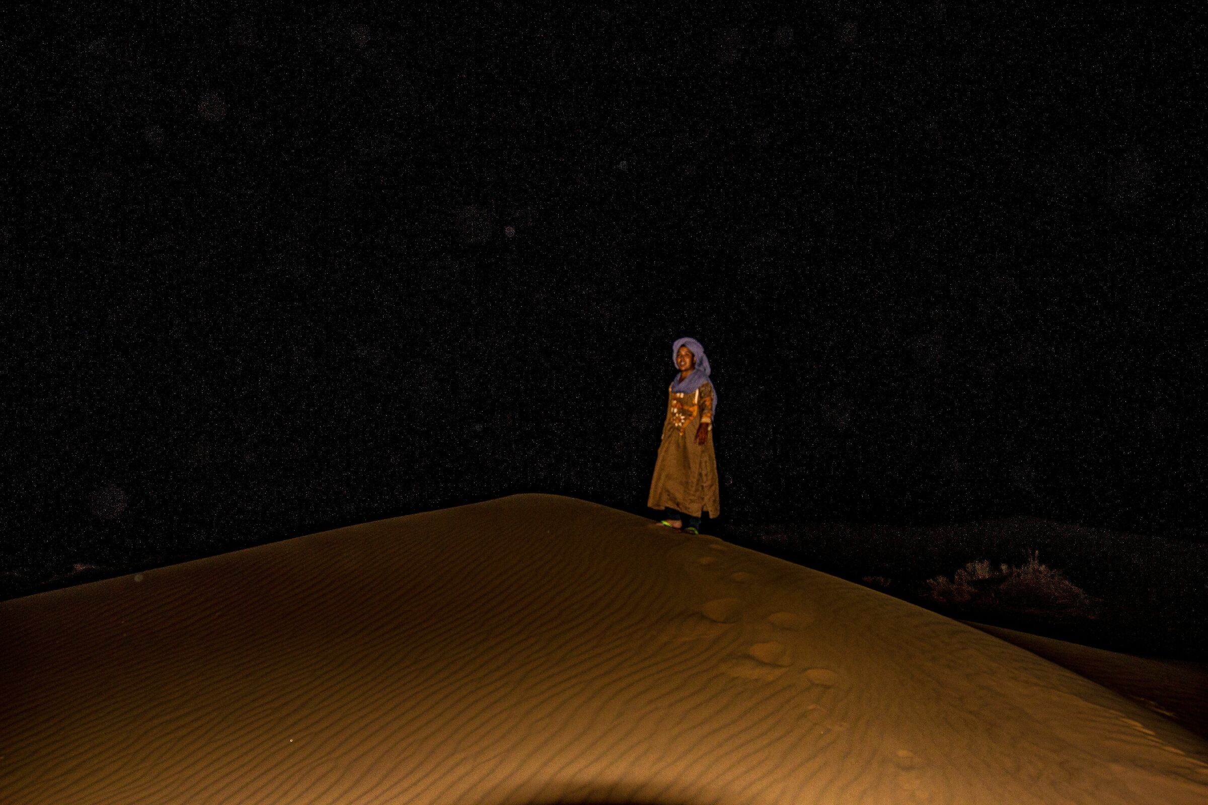 The first night in the desert