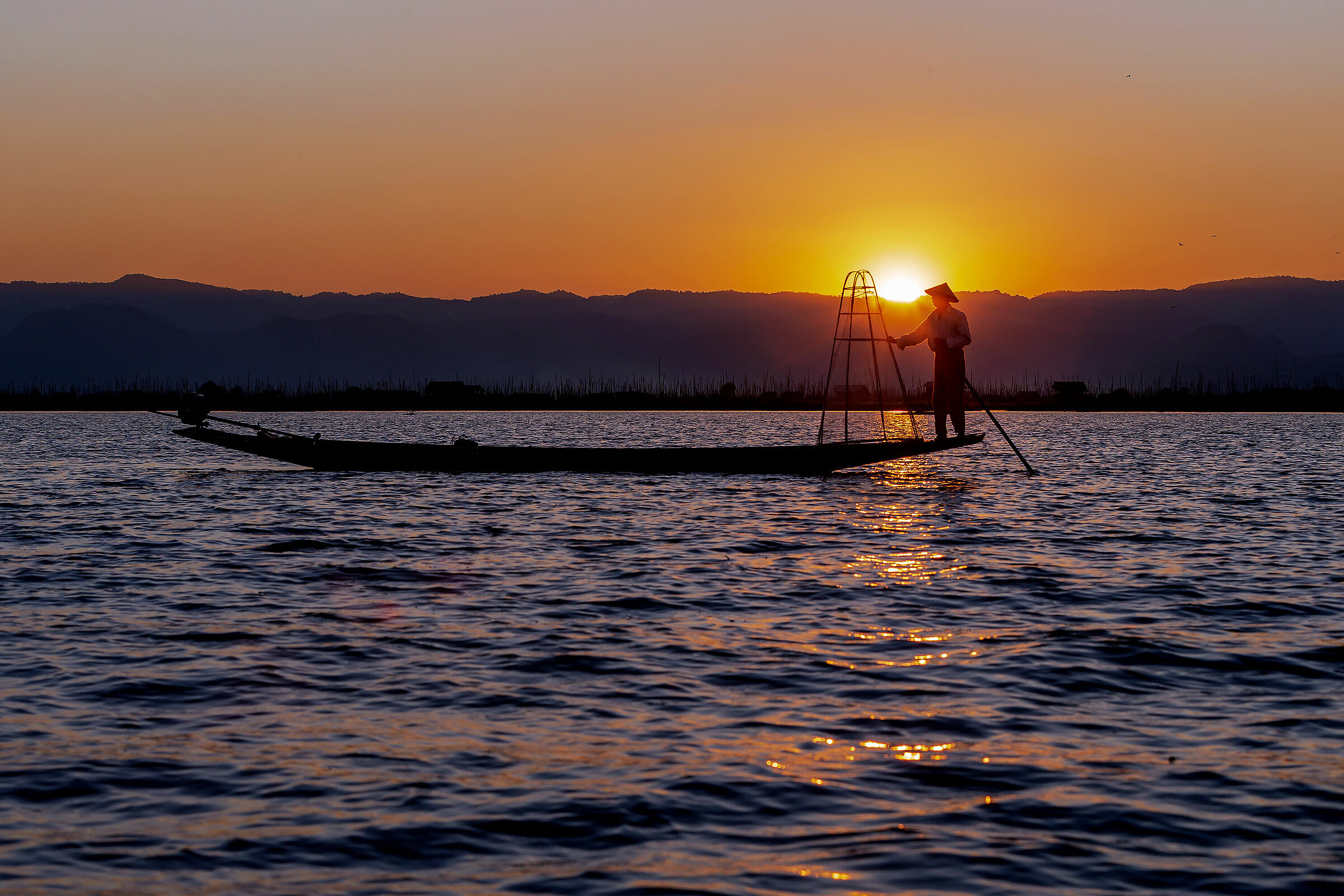 Inle lake fisherman