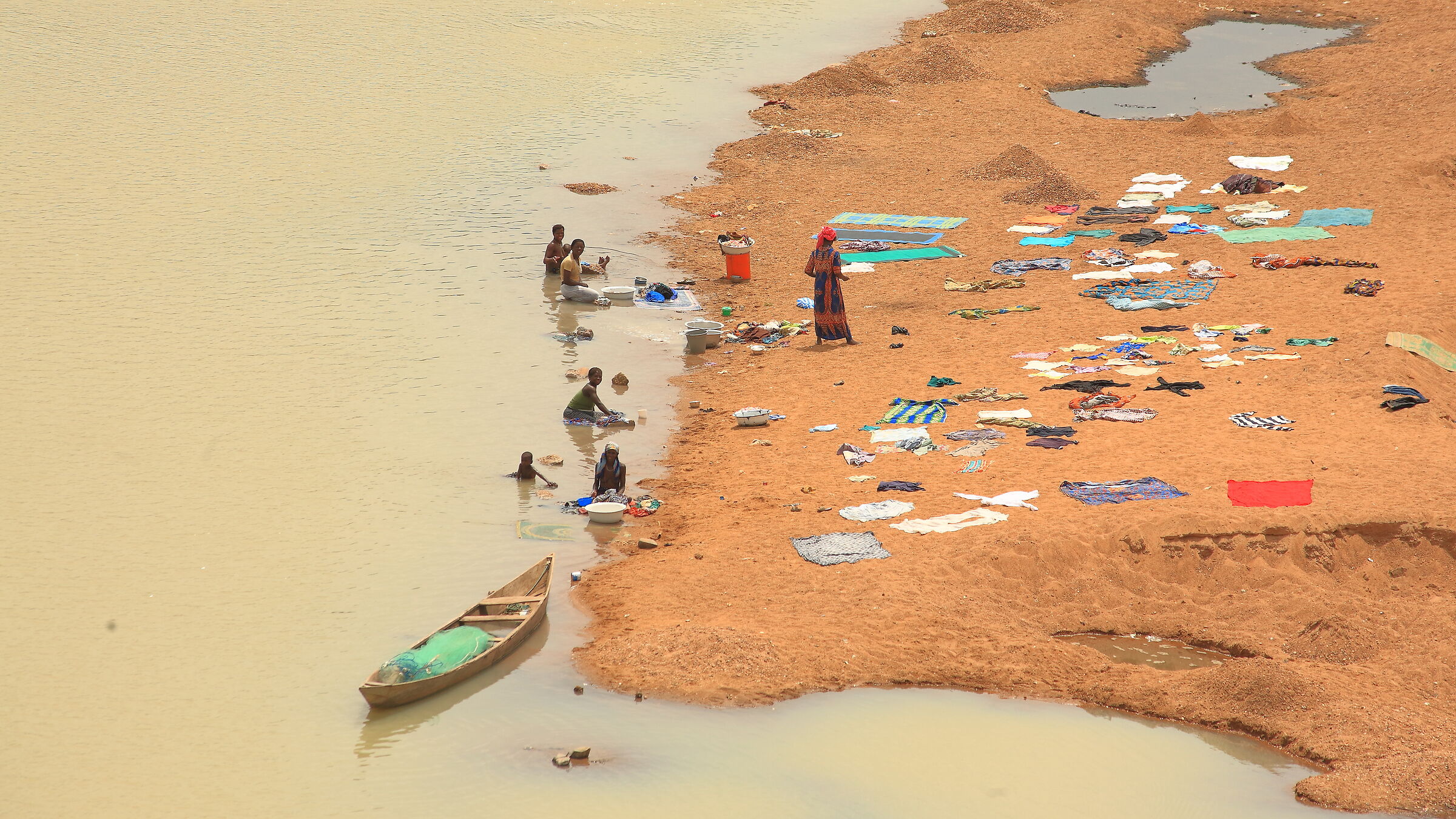 Vita giornaliera sul fiume Oti, Togo