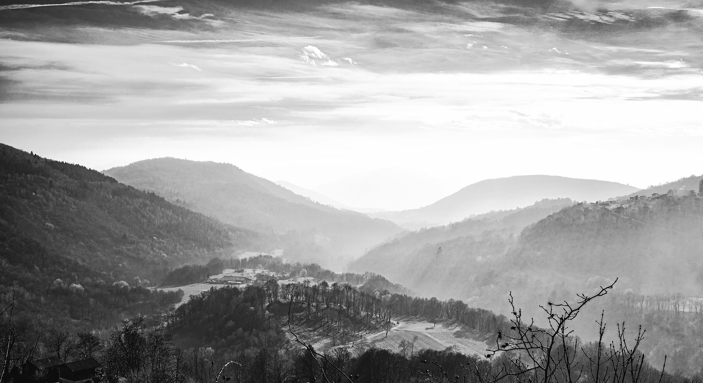 Just where I live - B&W