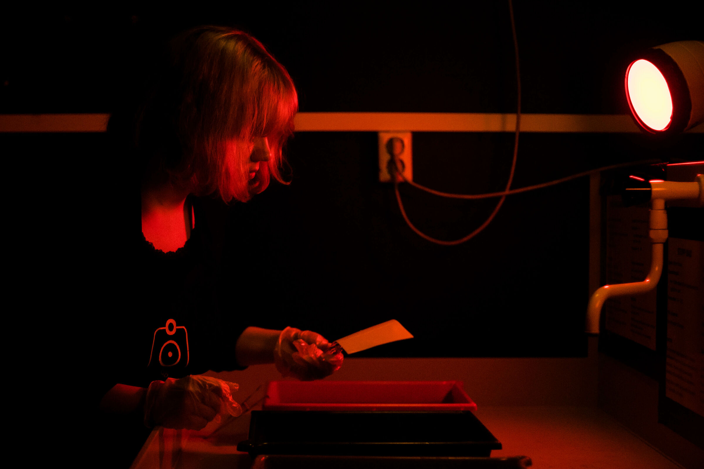 Lena in the Darkroom