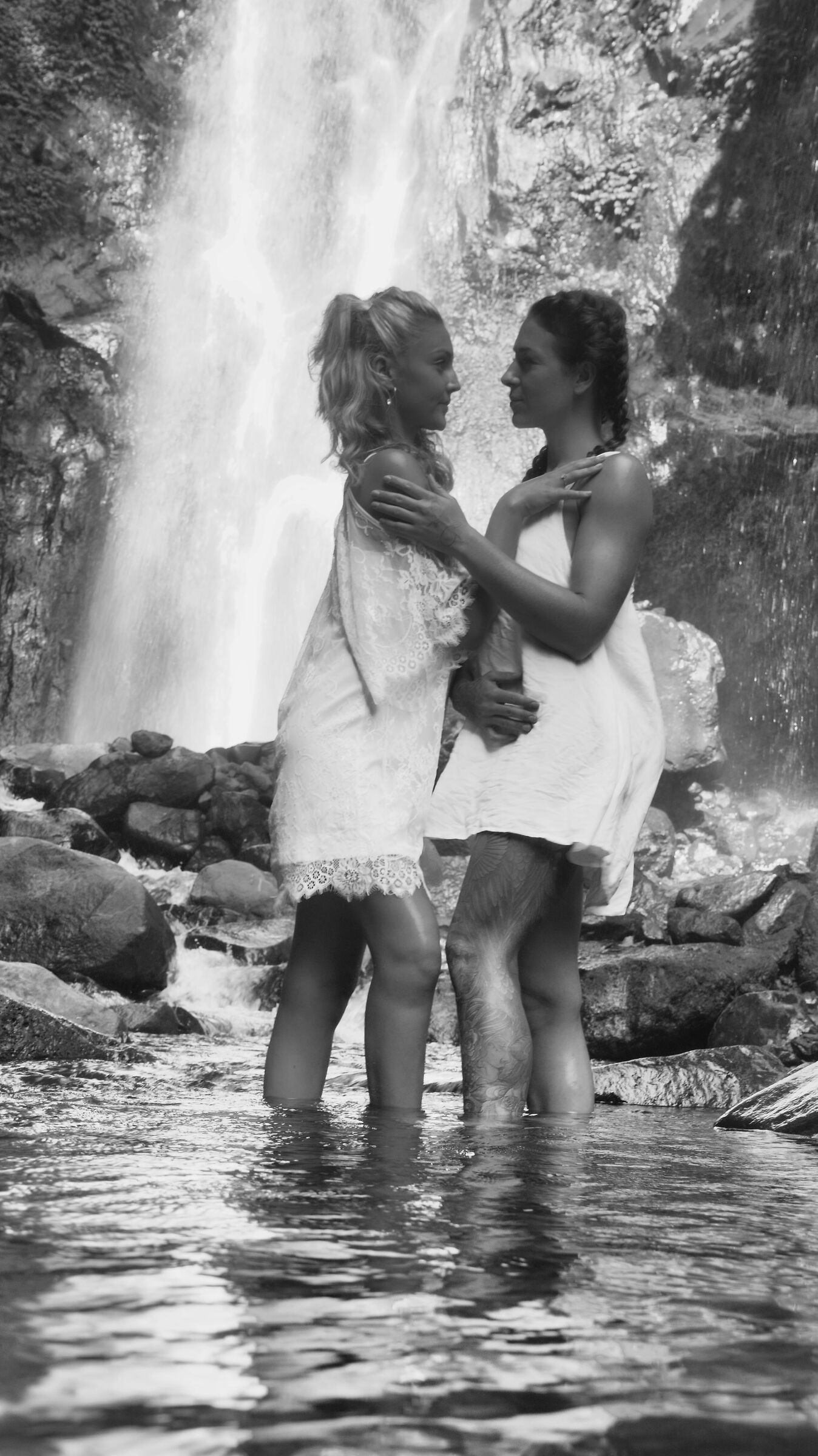 ragazze - cascata