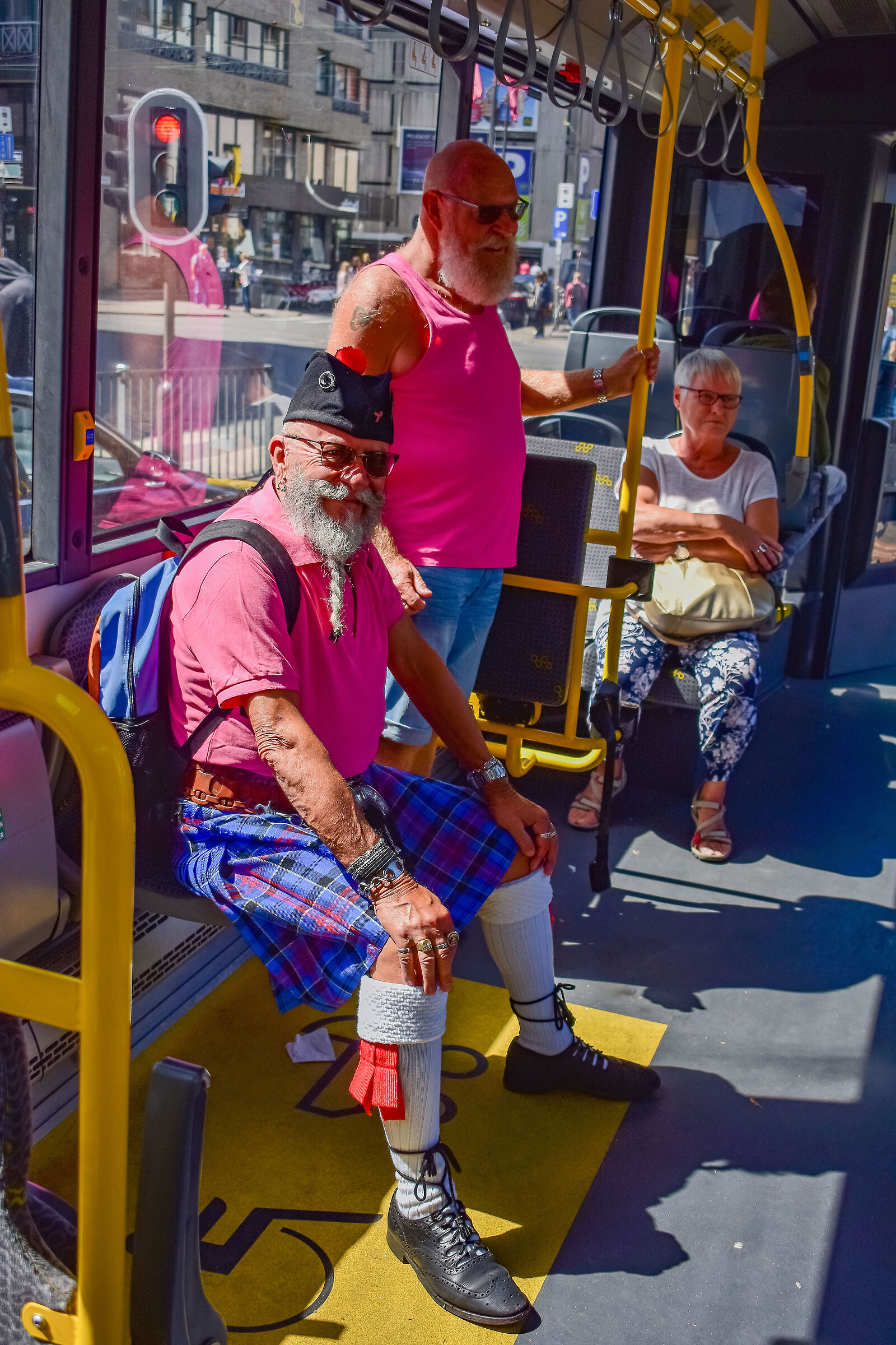 under the dress .... Nothing