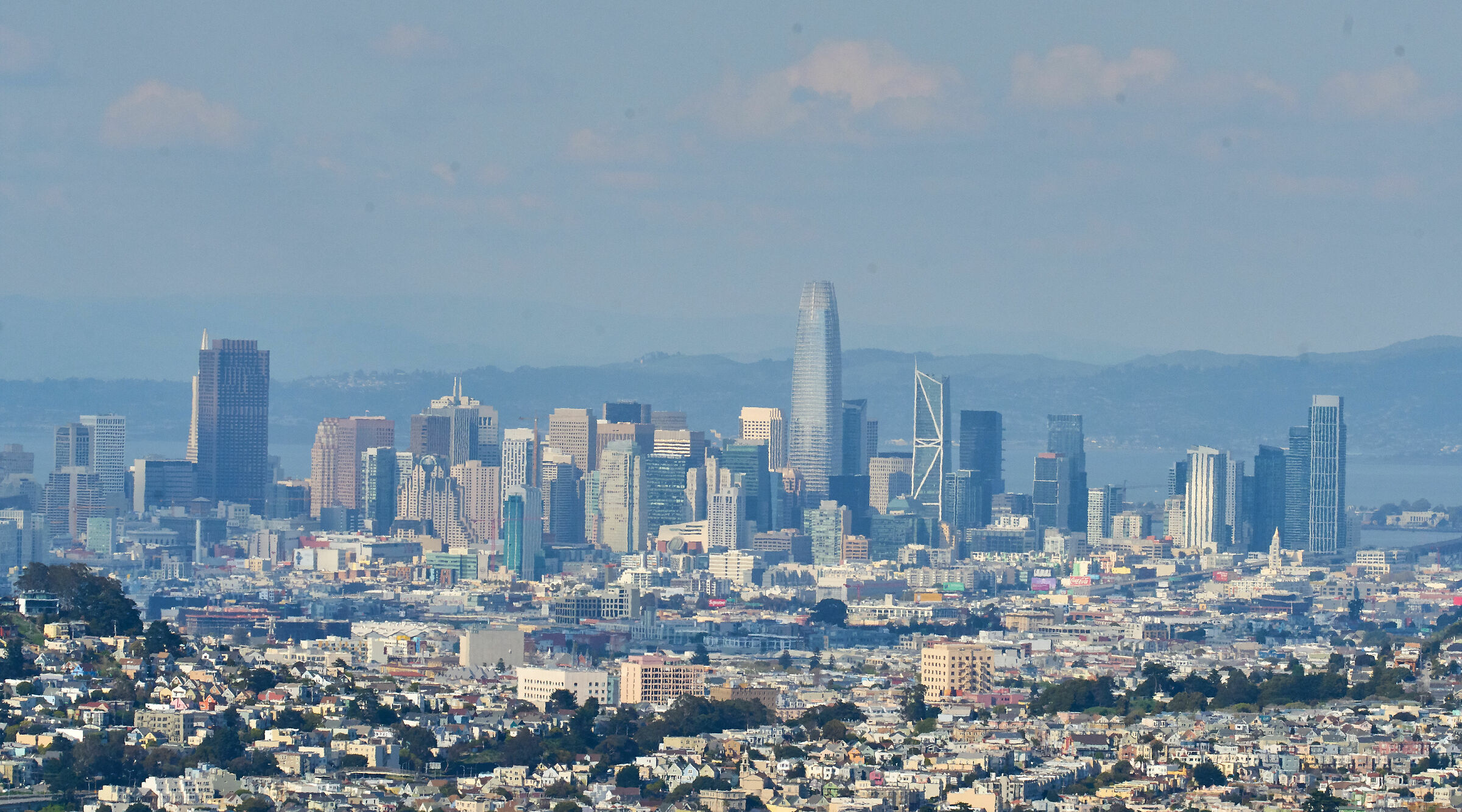San Francisco downtown from peninsular