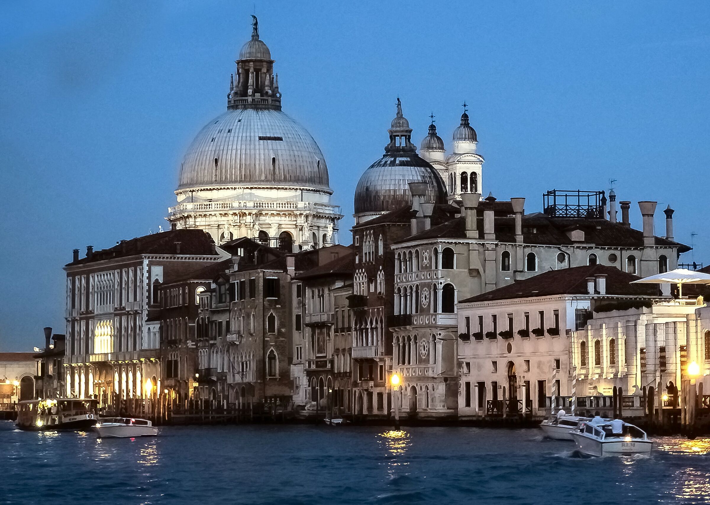 Sunset in the lagoon