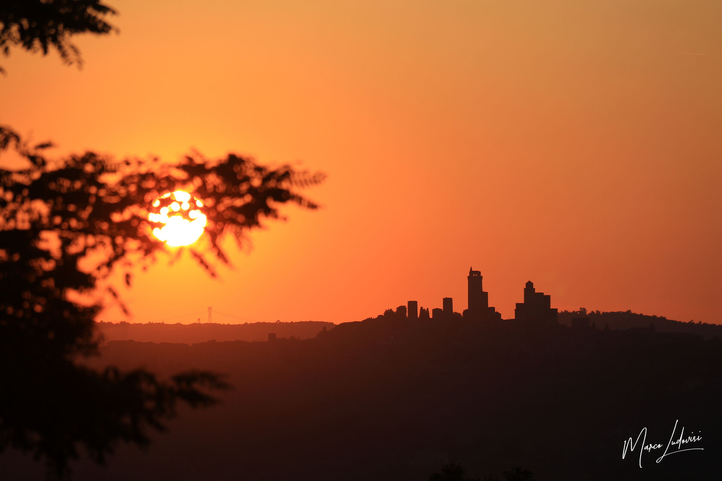 Tramonto su San Gimignano