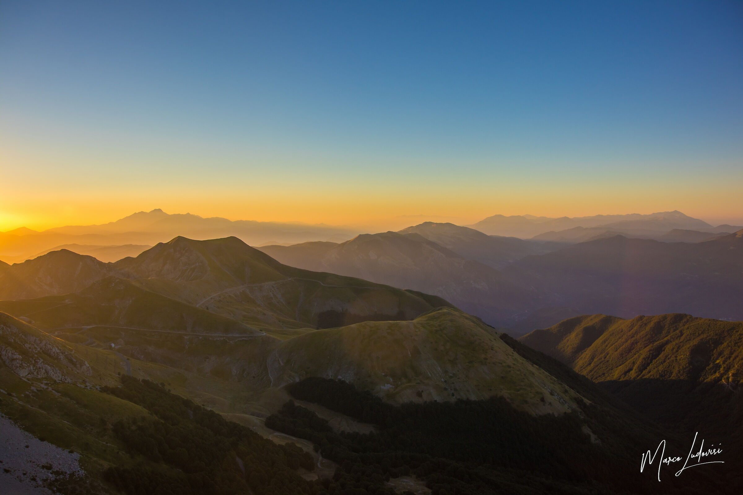 Tramonto sul Terminillo