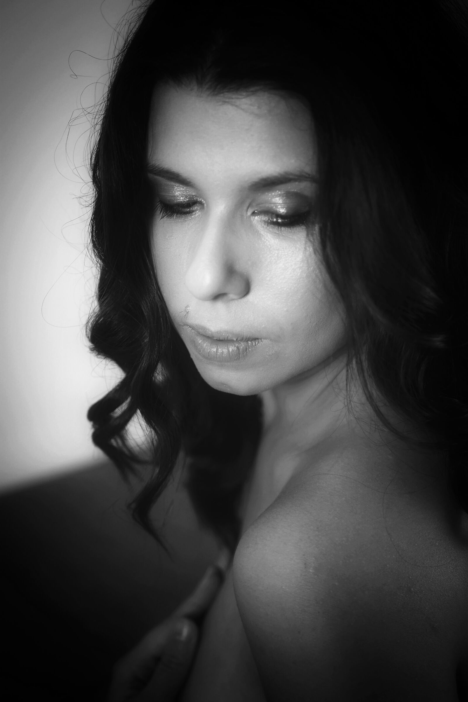 Portrait in black and white