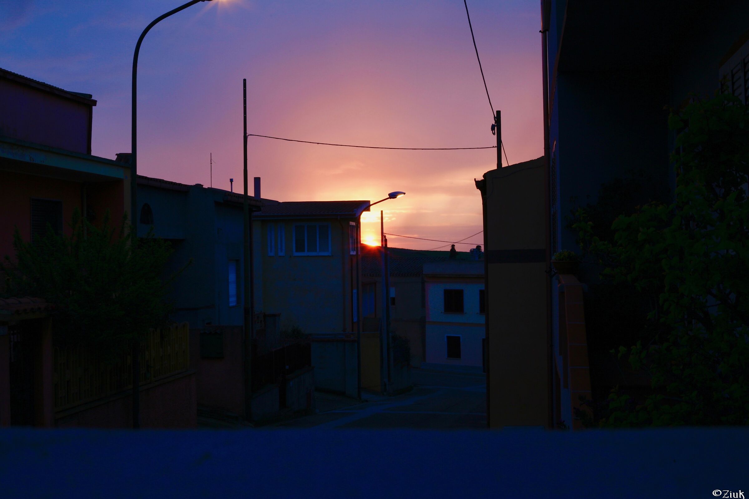 Sunset from the balcony