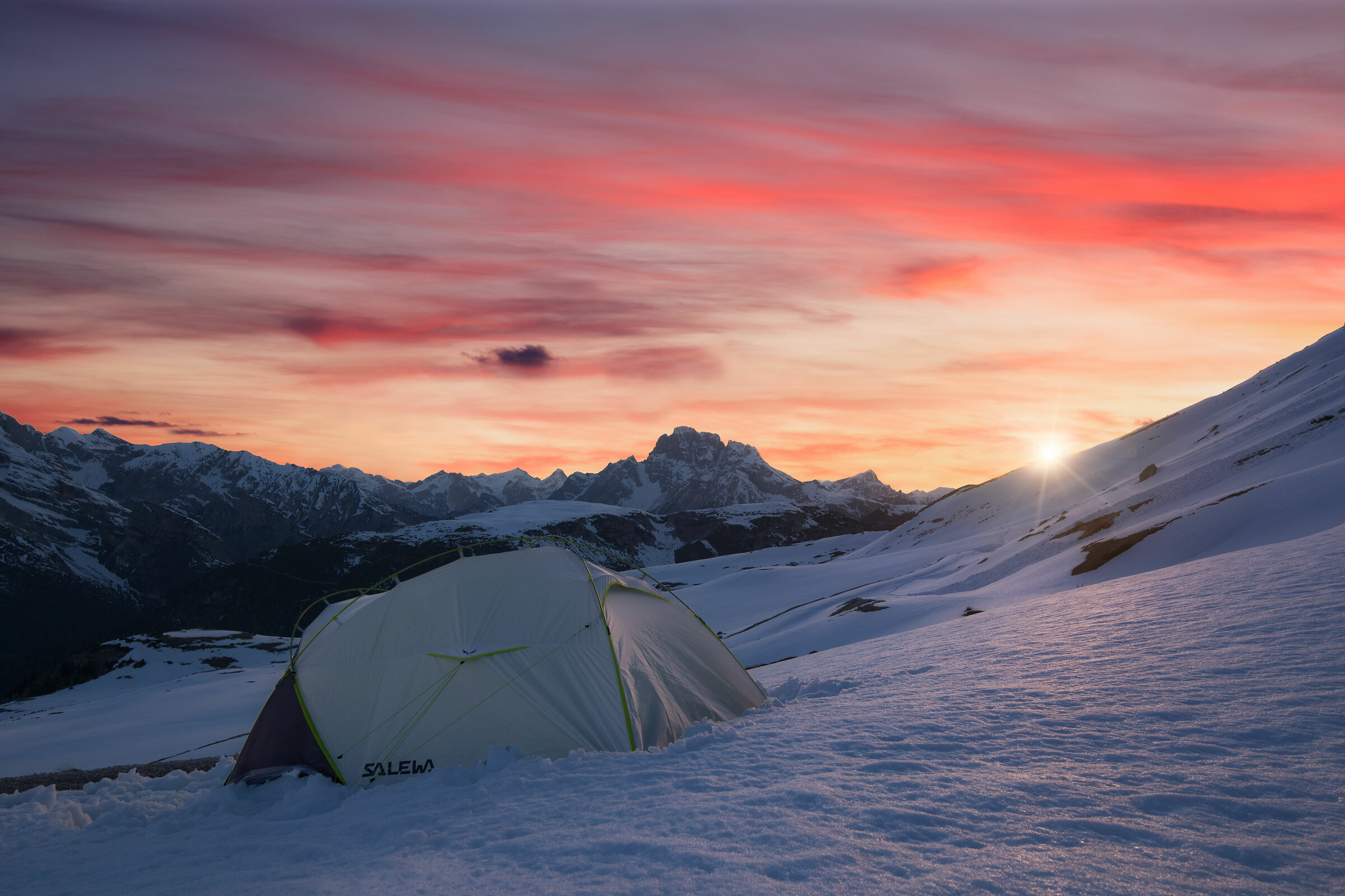 Camping in the heaven