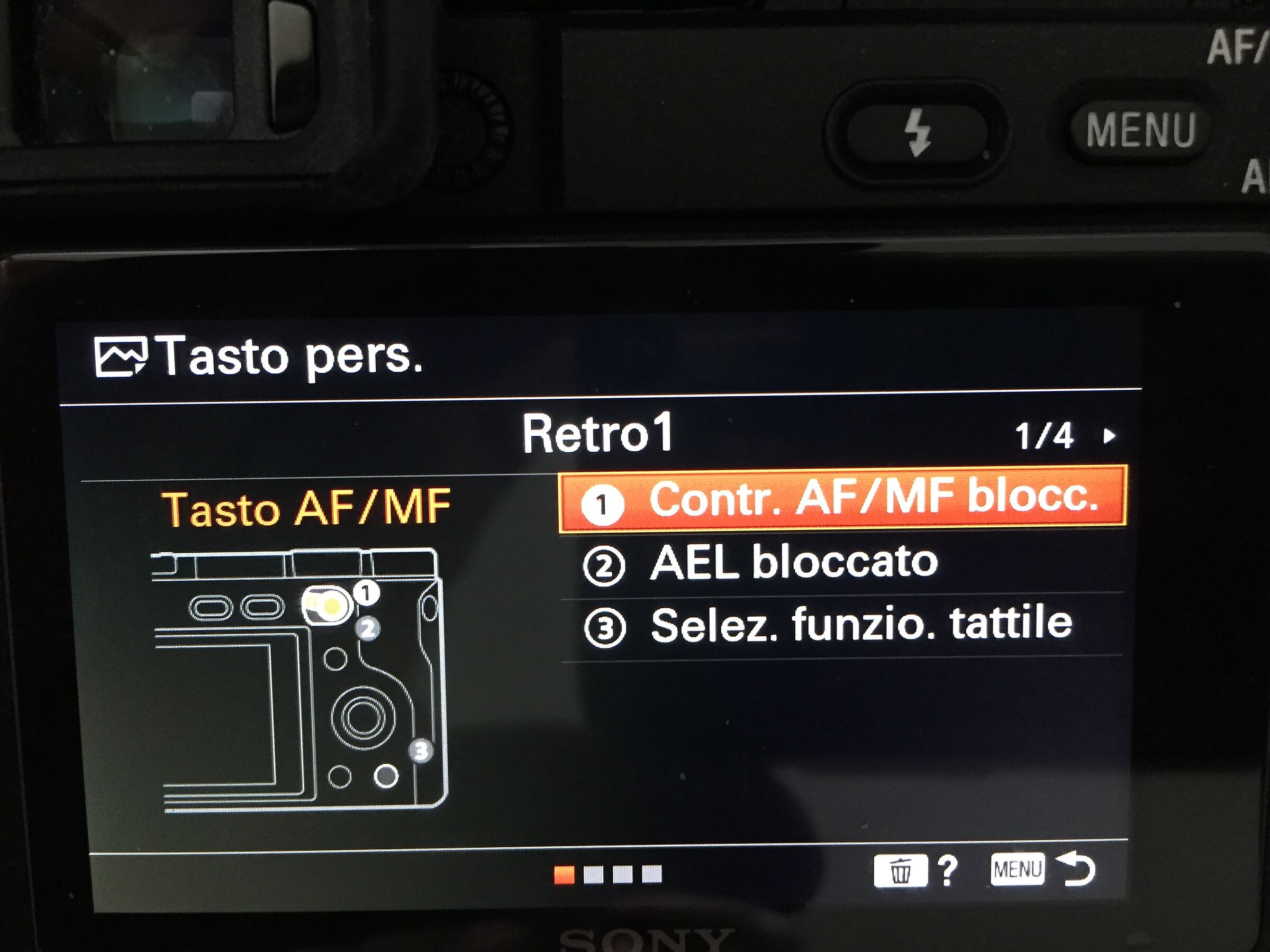 A6400 menu
