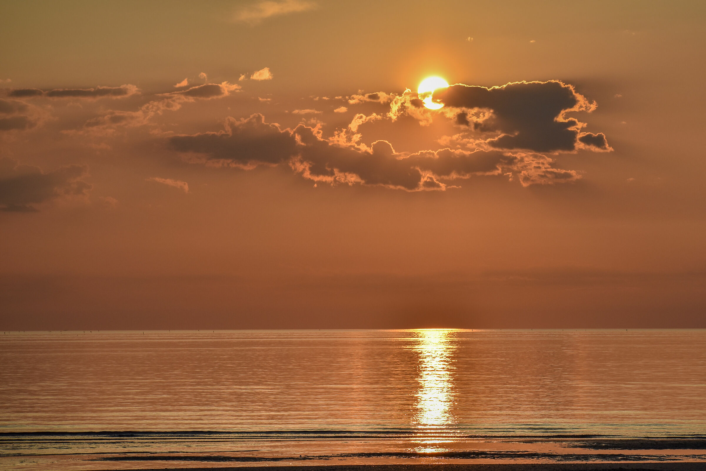 sunrise and calm flat.....