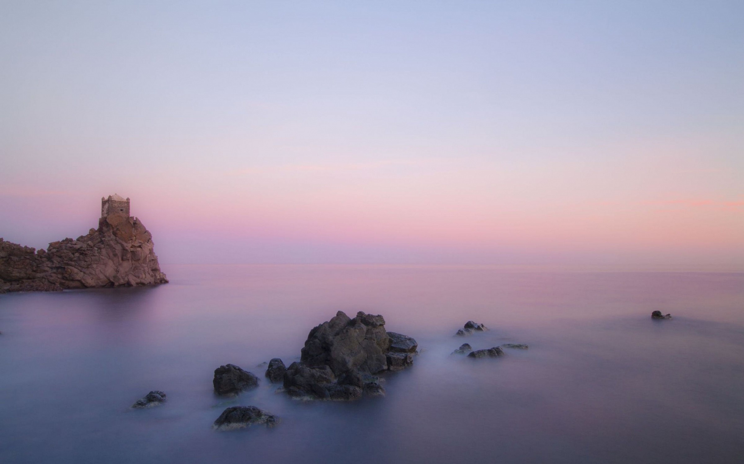 santa tecla al tramonto