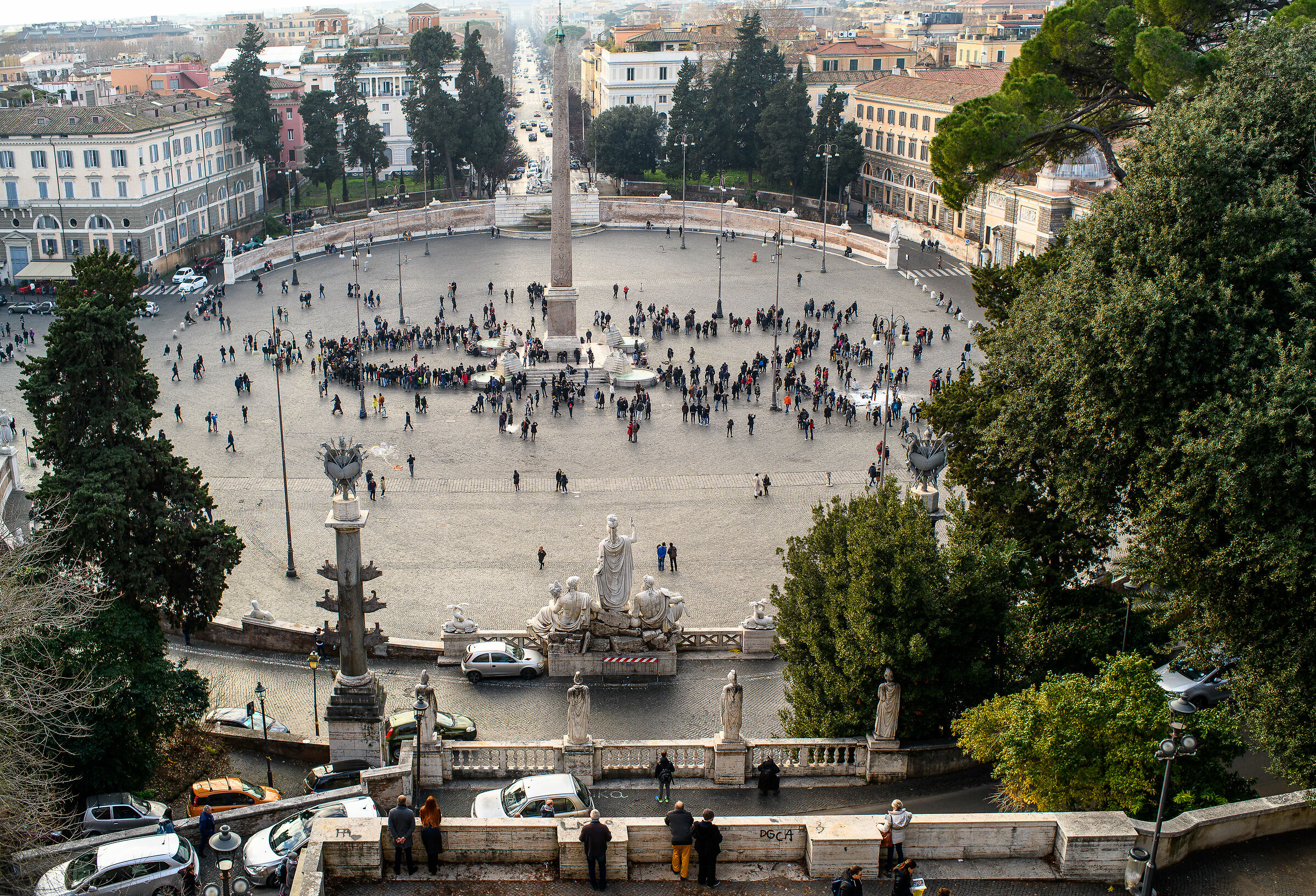 Squares of Italy-Rome, Piazza del Popolo