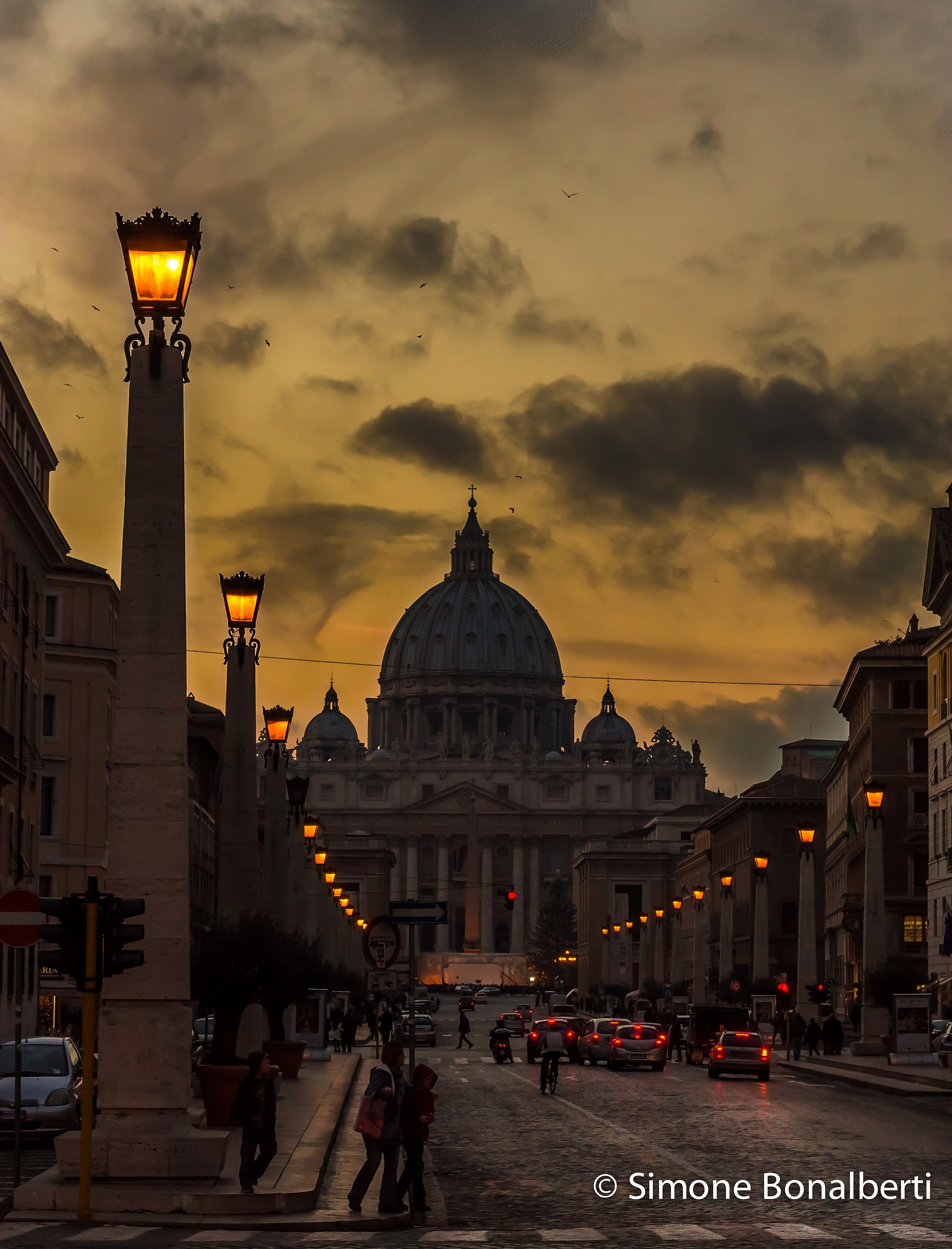 Roma al tramonto