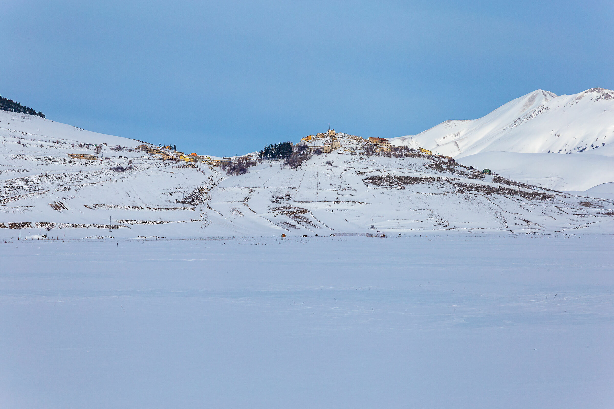 Castelluccio nevicata del 05 gennaio 2019