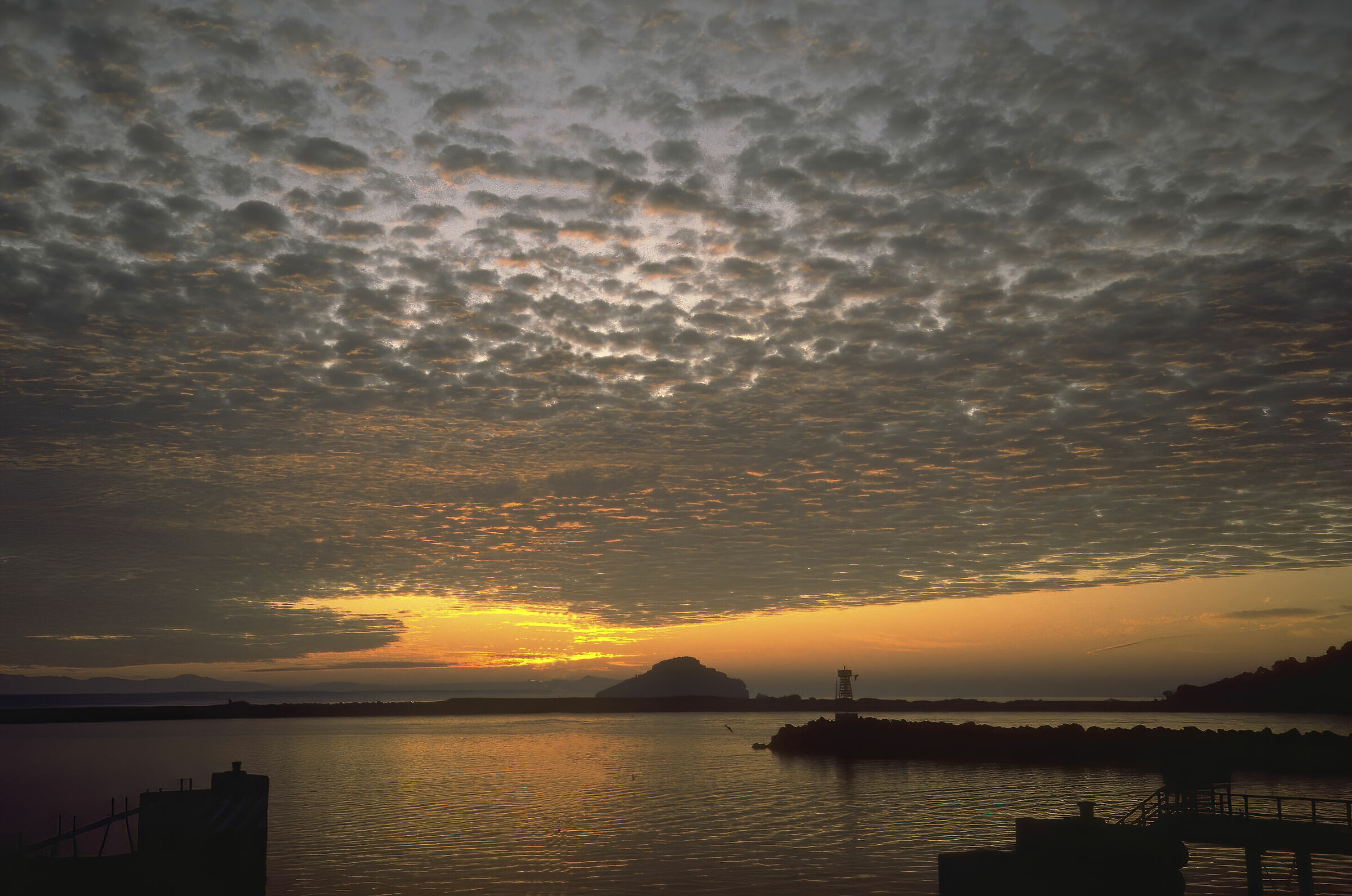 Sunrise from the port of Mazatlan