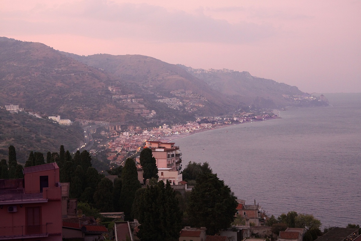Sunset in Taormina